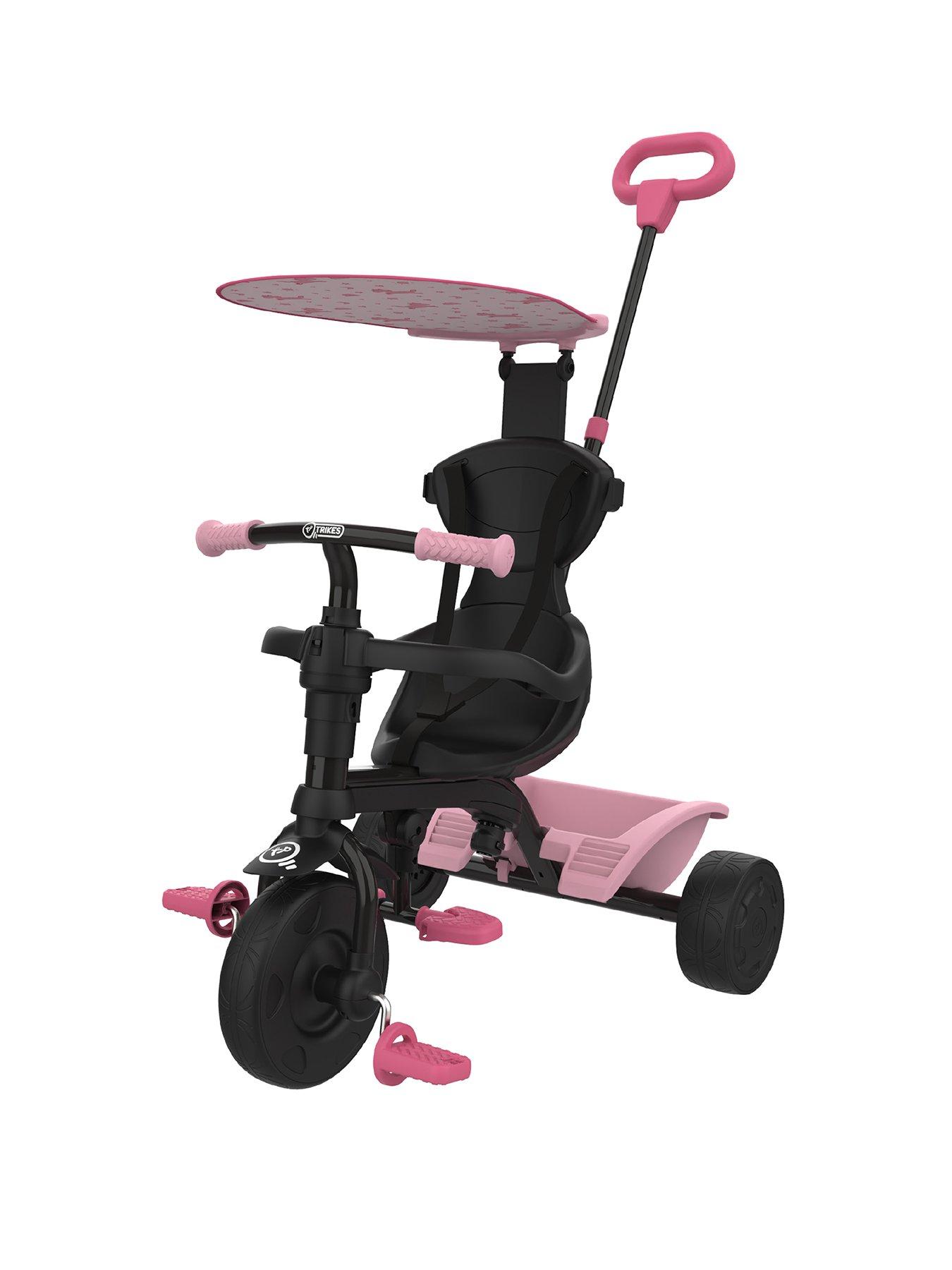 Pink push along trike online