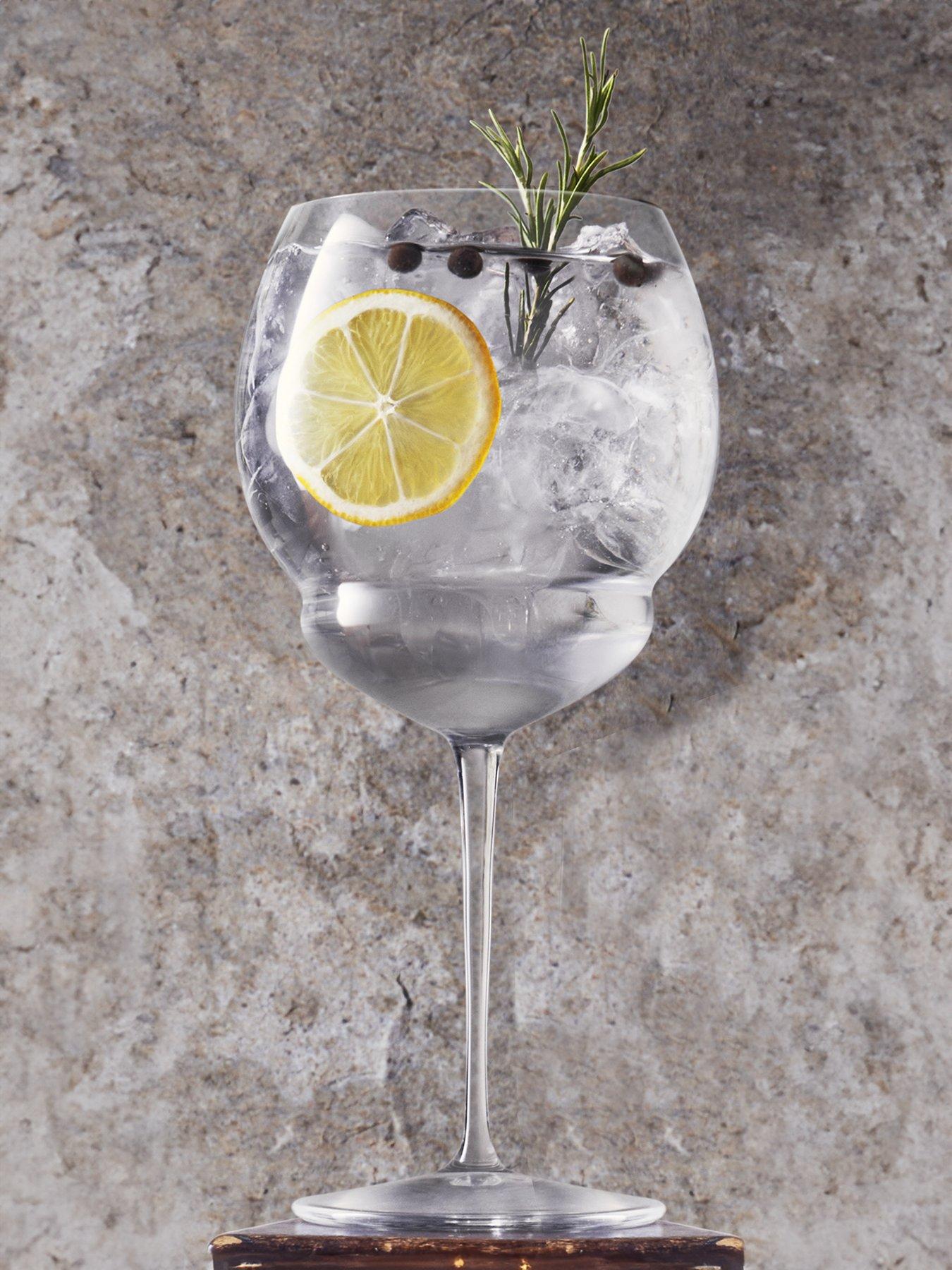 Product photograph of Luigi Bormioli Backdoor 20s Stemware Collection Ndash Set Of 4 Gin And Tonic Glasses from very.co.uk