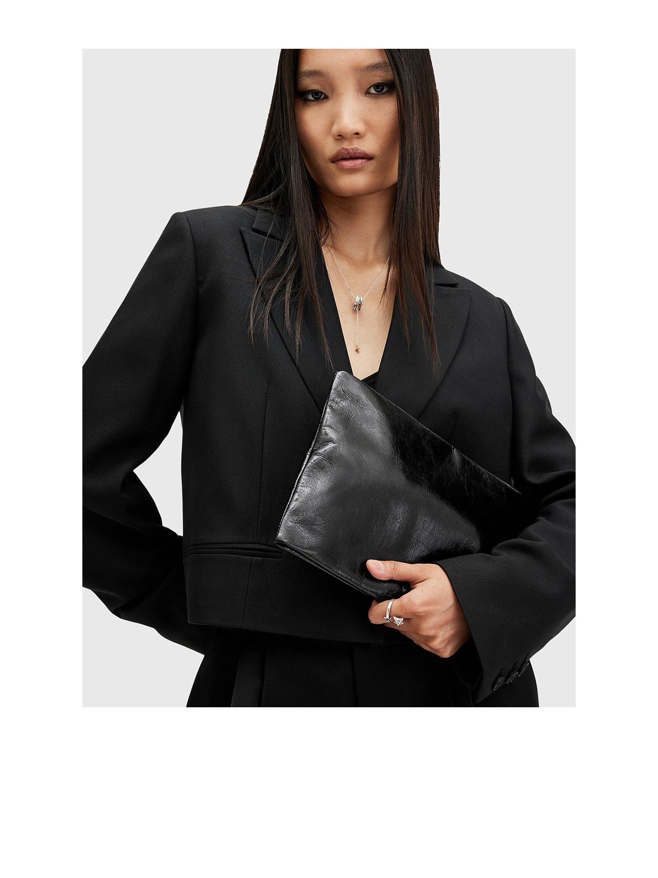 undefined Bettina Leather Clutch Bag