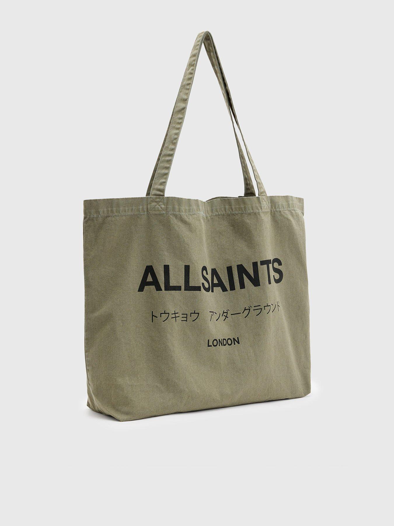 AllSaints Underground Logo Printed Tote Bag Very