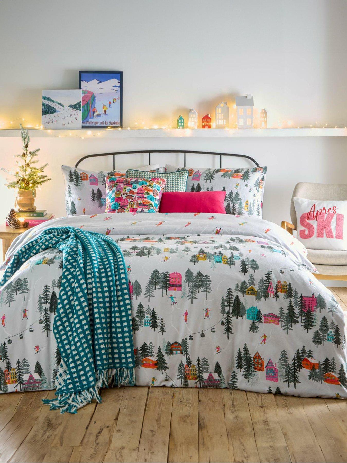 Product photograph of Furn Aspen Snow Duvet Set- Single from very.co.uk