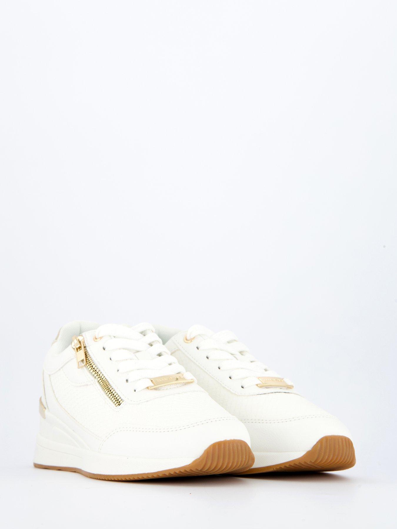 Sneakers Women's White Wedge Trainers Uk Cali Wedge Women's