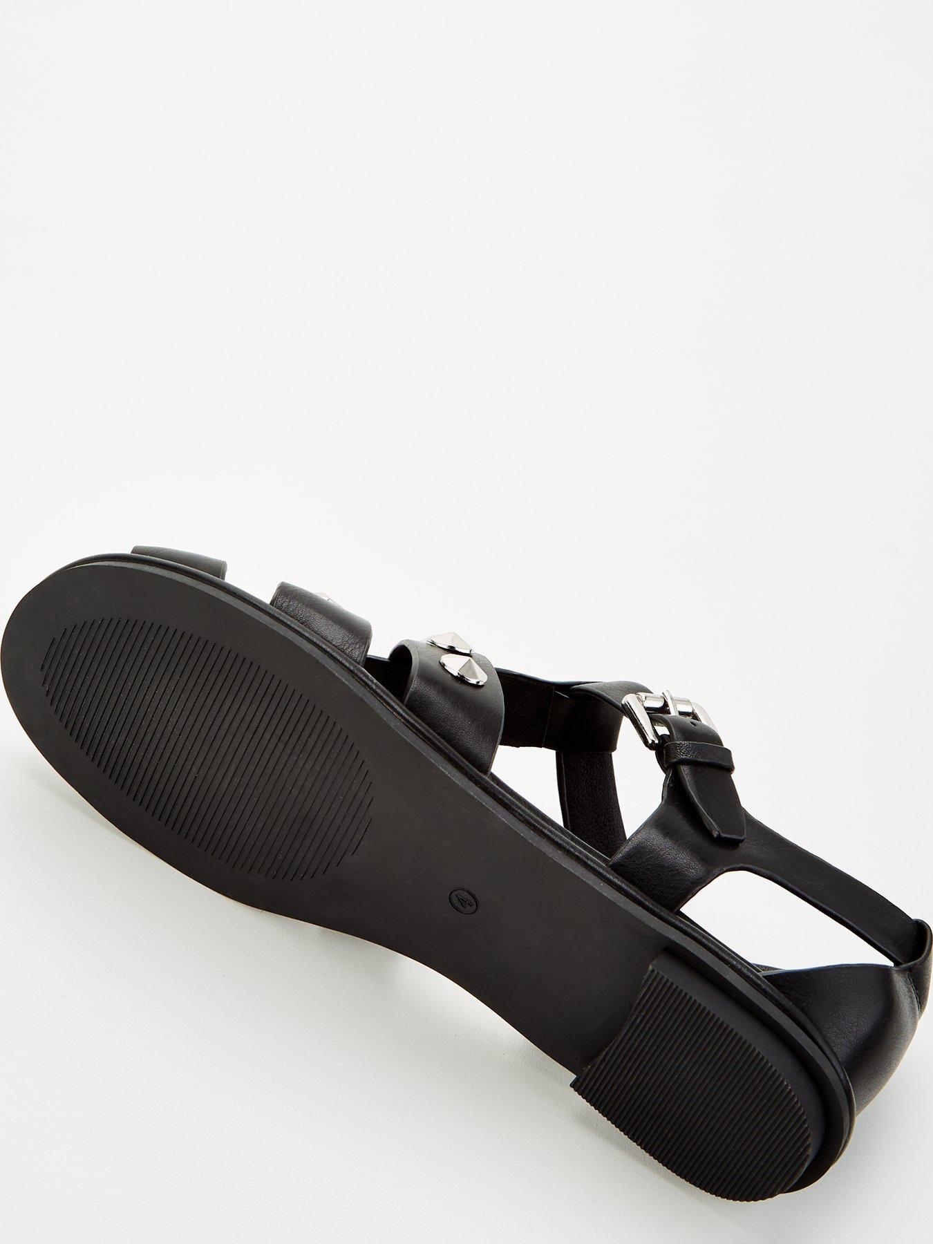 Image 6 of 8 of V by Very Fisherman's Sandal With Studs - Black