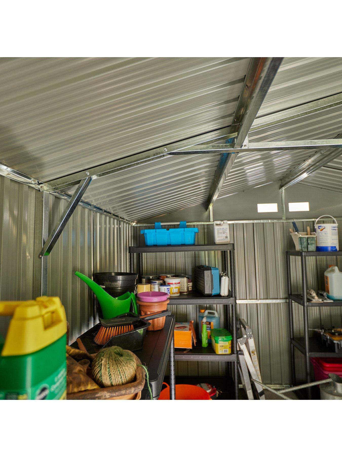 Image 5 of 7 of Rowlinson Trentvale 10x12 Metal Apex Shed - Dark Grey