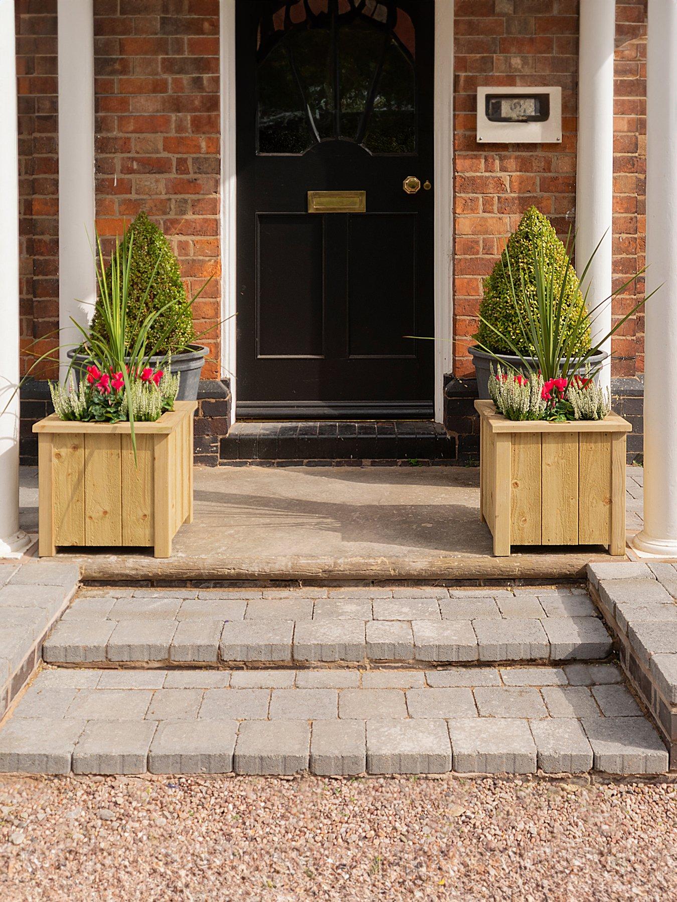 Product photograph of Rowlinson Premium Heritage Square Planter 40cm - 2 Pack from very.co.uk