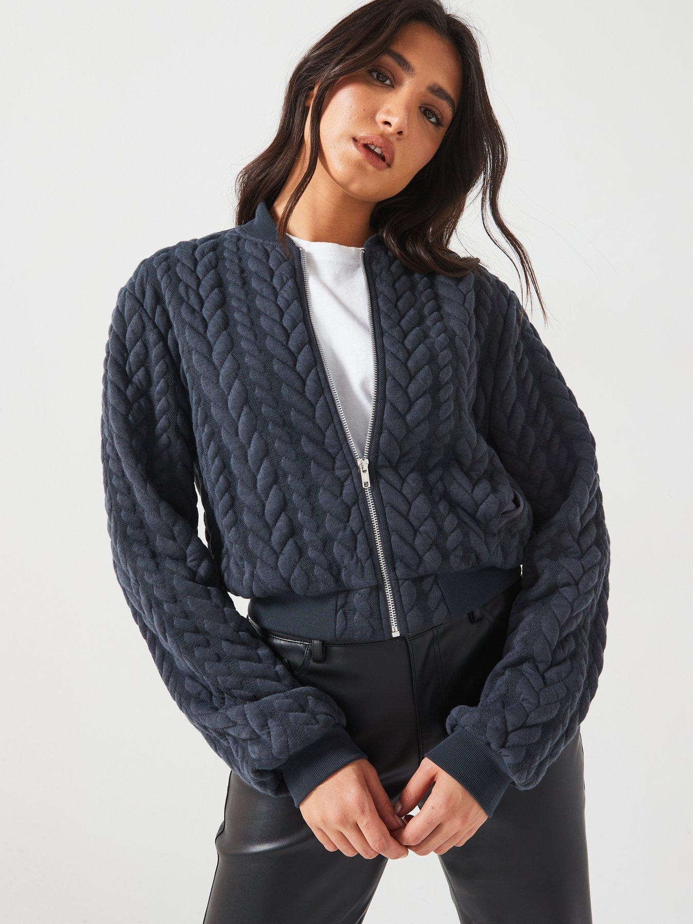 Image 5 of 6 of V by Very Quilted Jacket - Grey