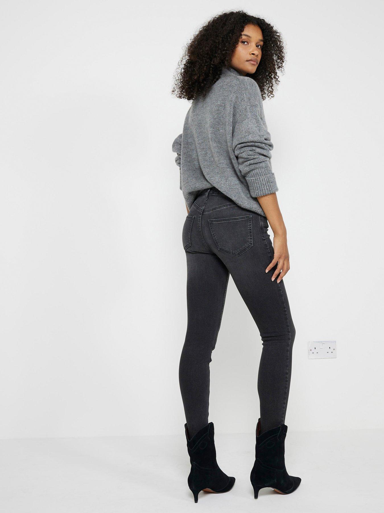Image 2 of 5 of River Island Classic Skinny Jeans - Black