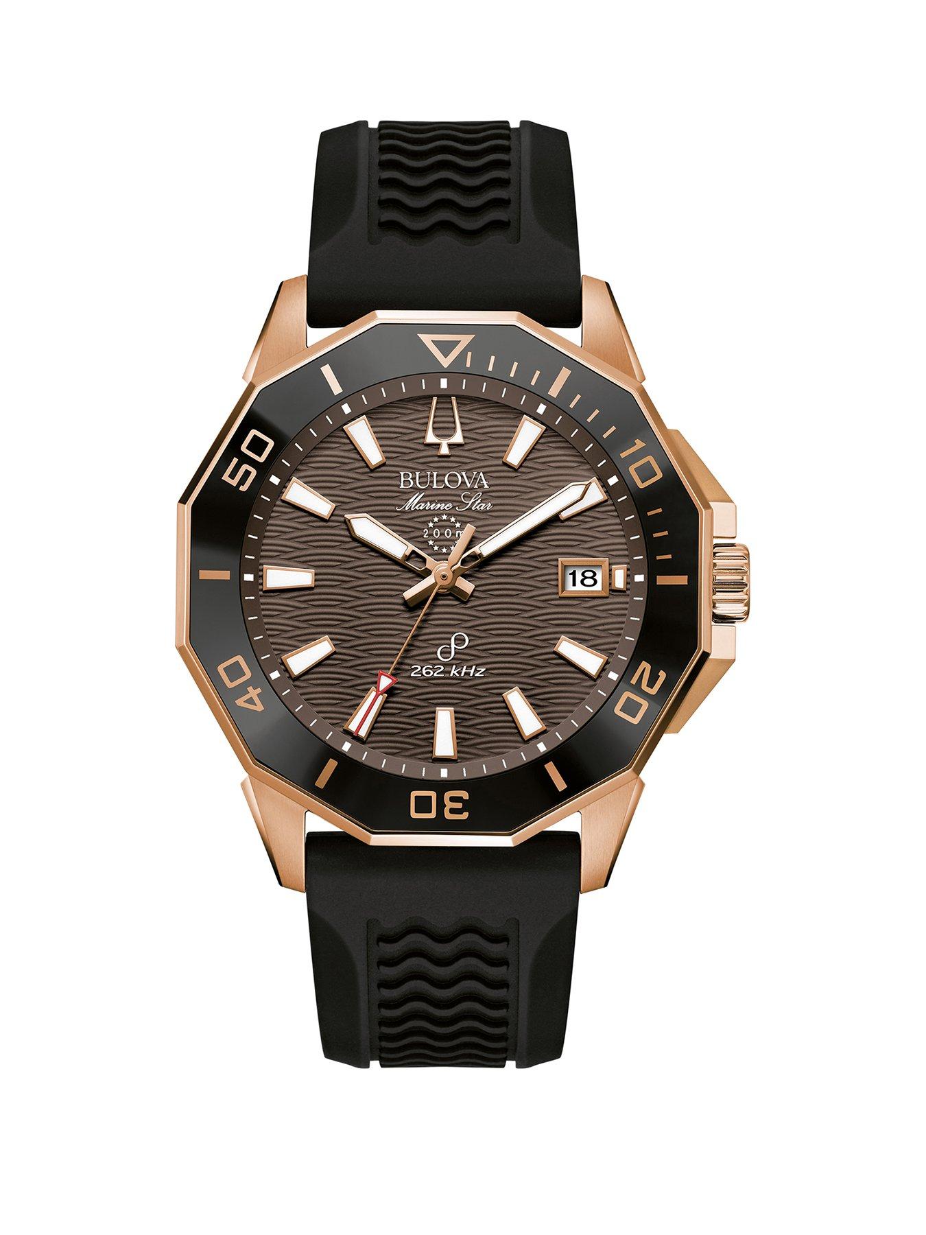 Bulova MARINE STAR, Black, Men