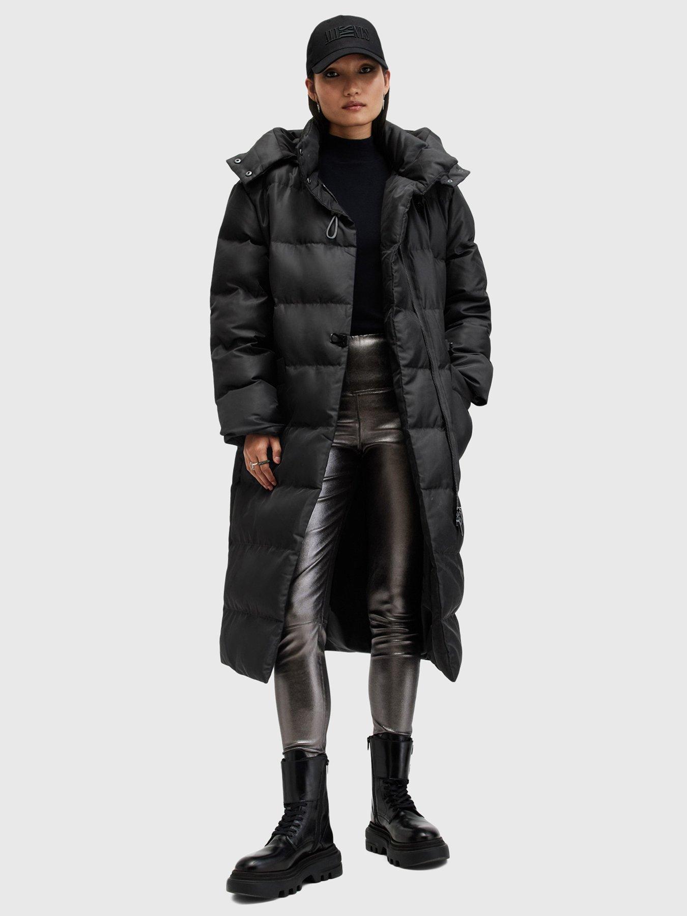 AllSaints Allana Funnel Neck Puffer Jacket Black Very