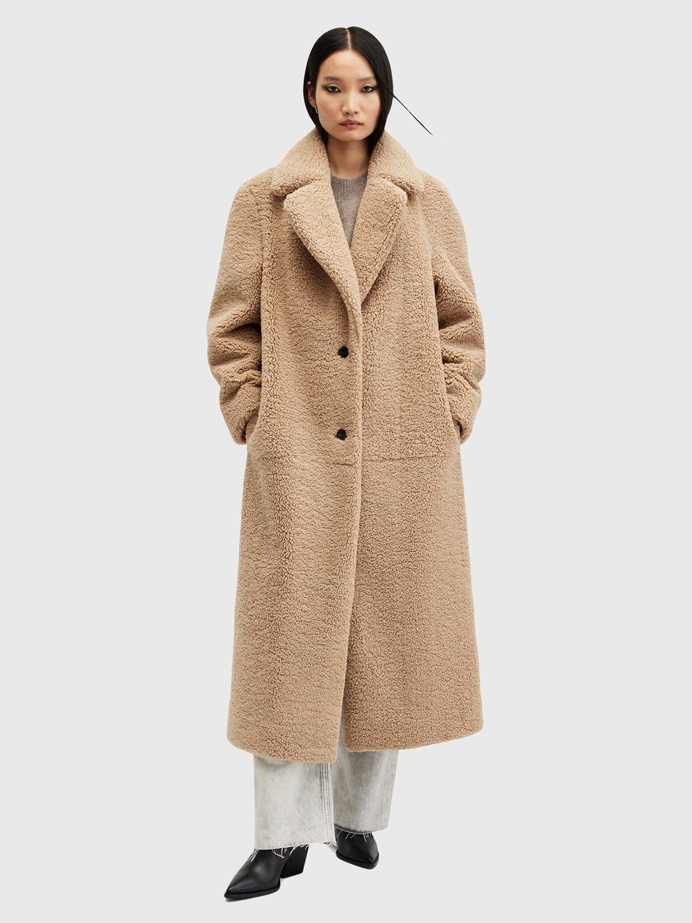 undefined Freddie Faux Fur Coat - Brown