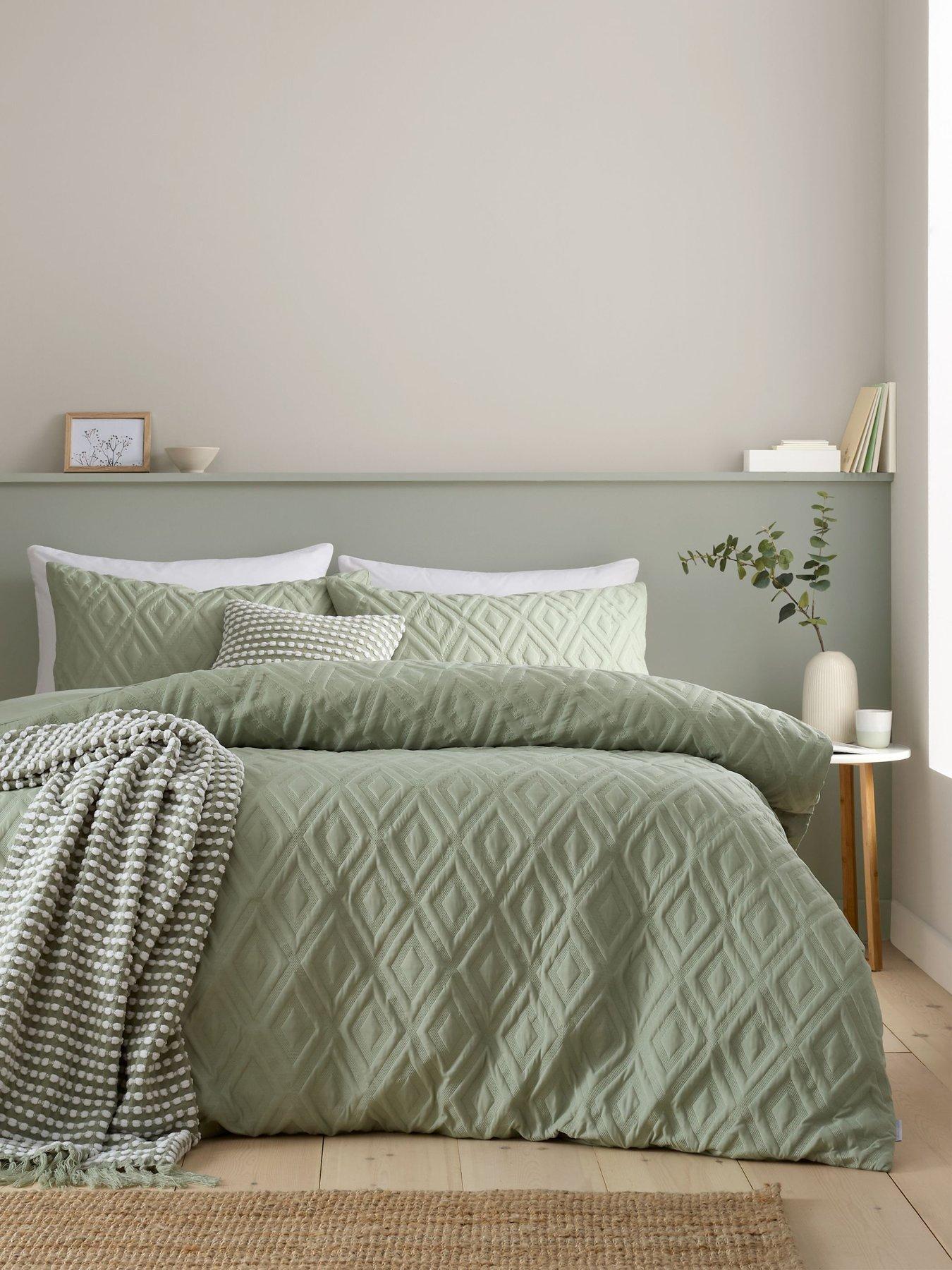 Product photograph of Catherine Lansfield Jacob Geo Duvet Cover Set from very.co.uk