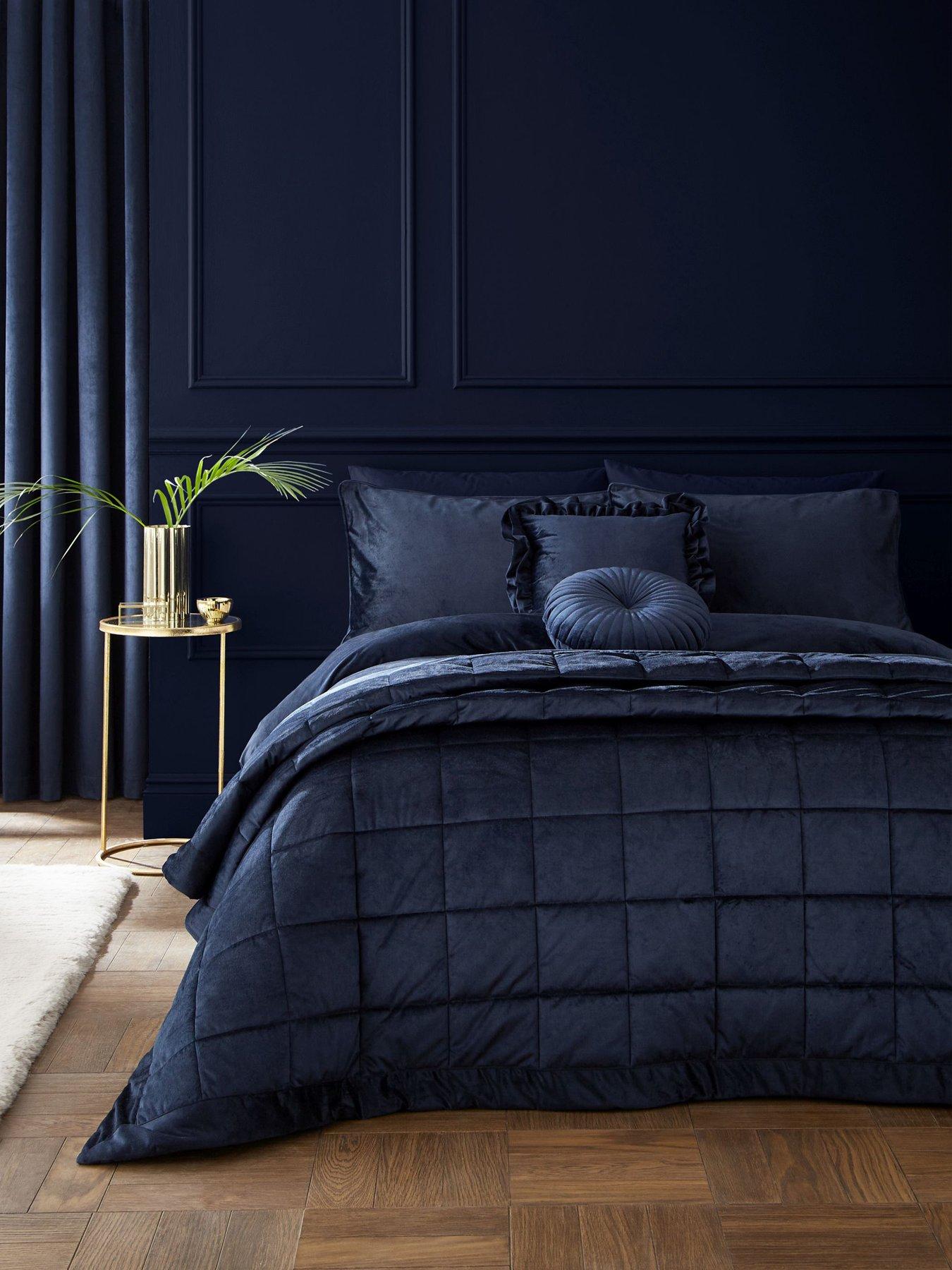 Catherine Lansfield Kingsley Matt Velvet Duvet Cover Set