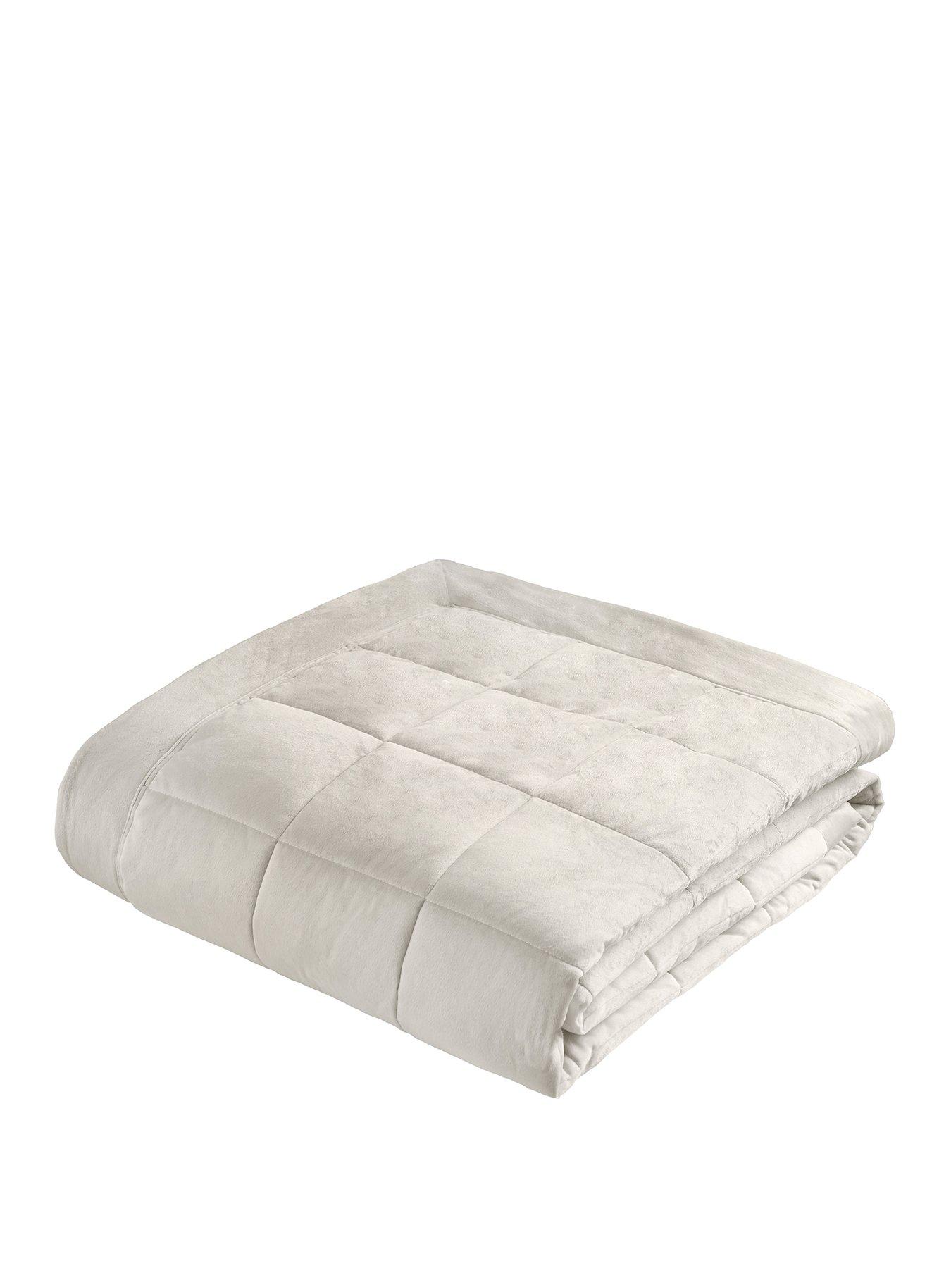 Image 2 of 4 of Catherine Lansfield Kingsley Matt Velvet Bedspread Throw