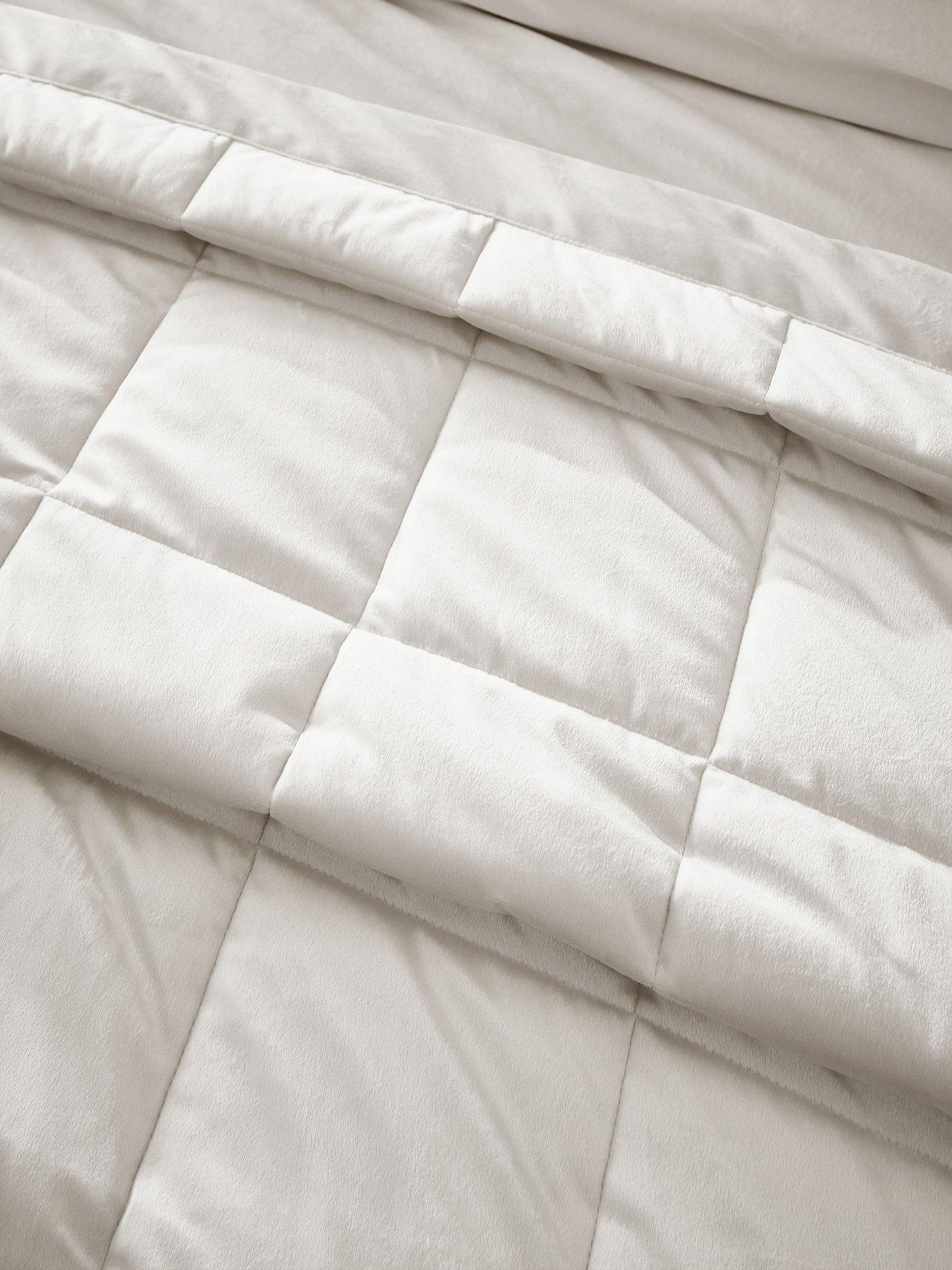 Image 4 of 4 of Catherine Lansfield Kingsley Matt Velvet Bedspread Throw