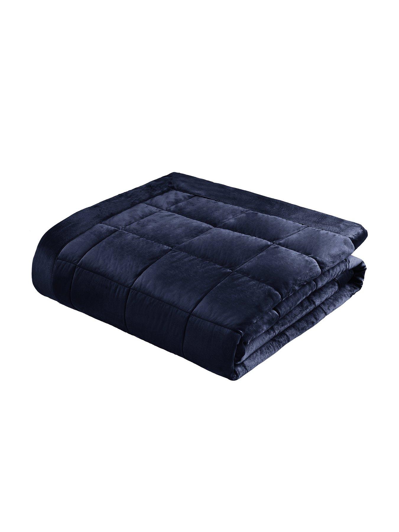 Catherine Lansfield Kingsley Matt Velvet Bedspread Throw