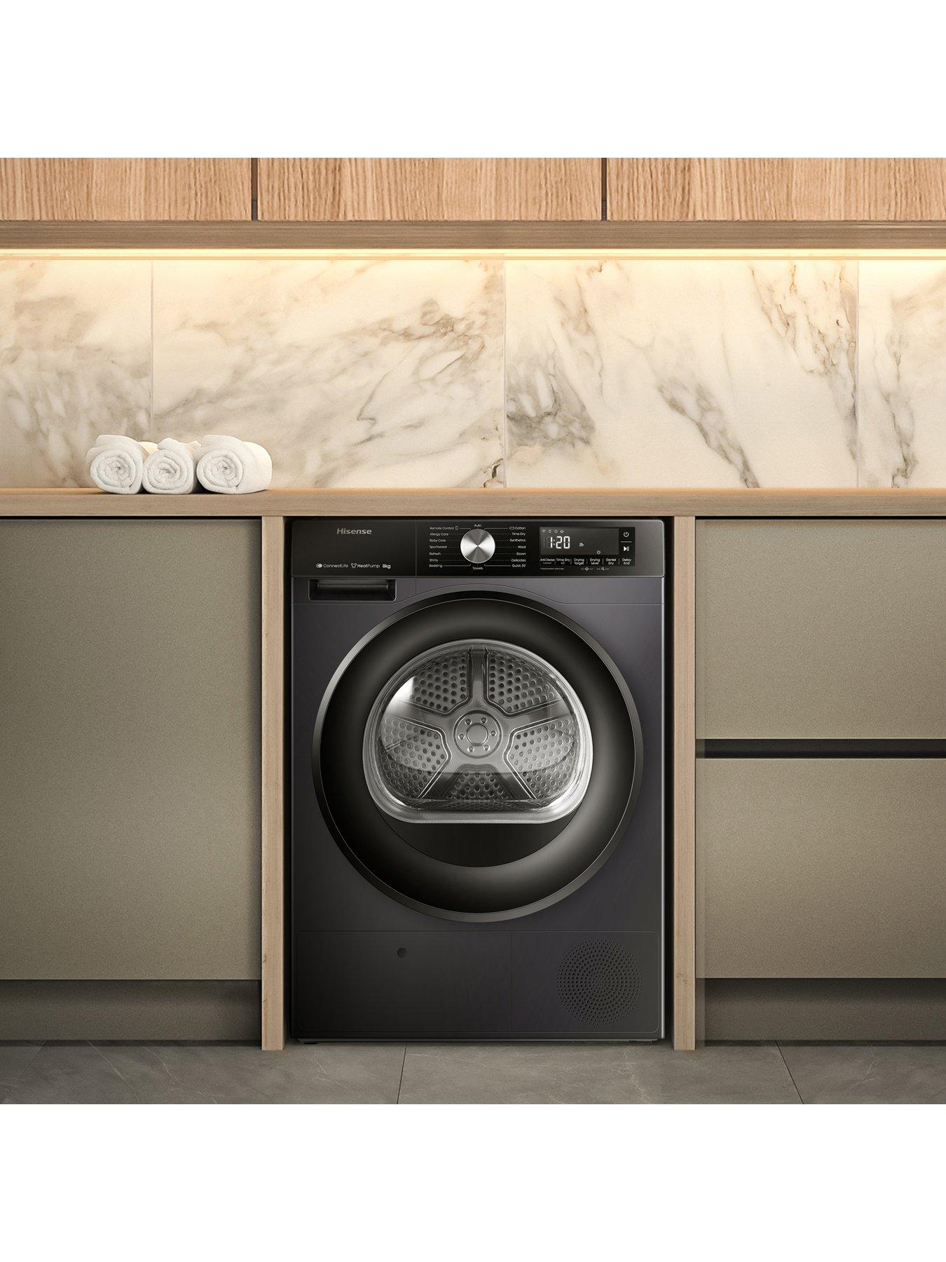 Image 6 of 7 of Hisense 3S Series DH3S802BB3 WiFi-enabled 8 kg A+++ Rated Heat Pump Tumble Dryer- Black