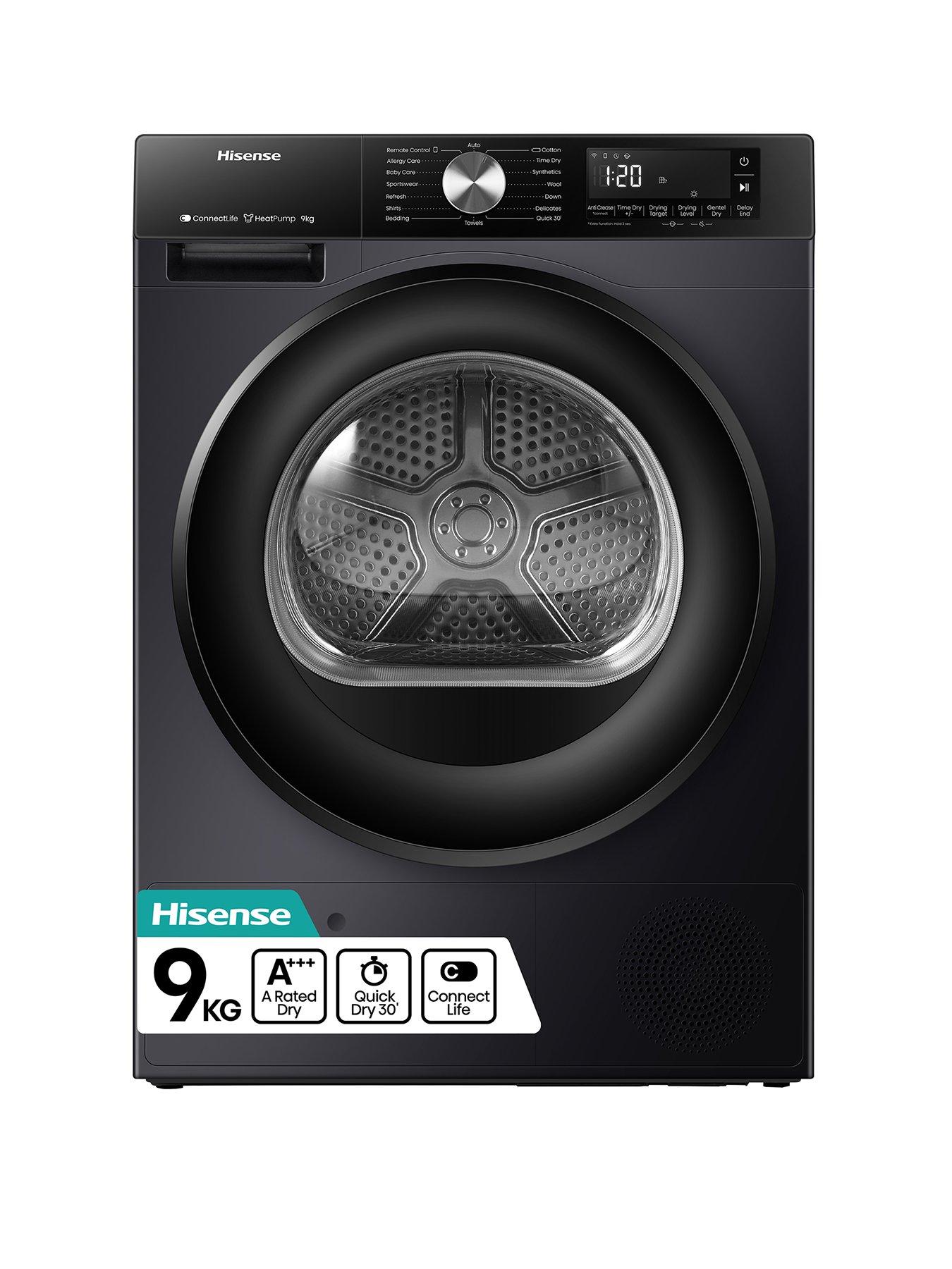 undefined 3S Series DH3S902BB3 WiFi-enabled 9 kg A+++ Rated Heat Pump Tumble Dryer- Black