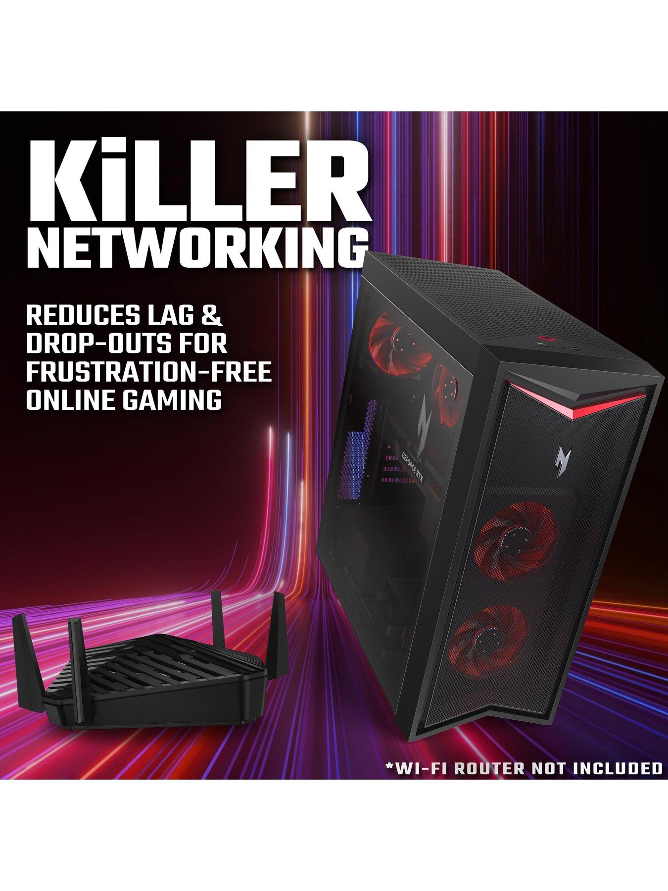 Image 7 of 8 of Acer Nitro 70 Gaming Desktop - GeForce RTX 4070 Super, AMD Ryzen 7, 16GB RAM, 1TB HDD + 512GB SSD - Black