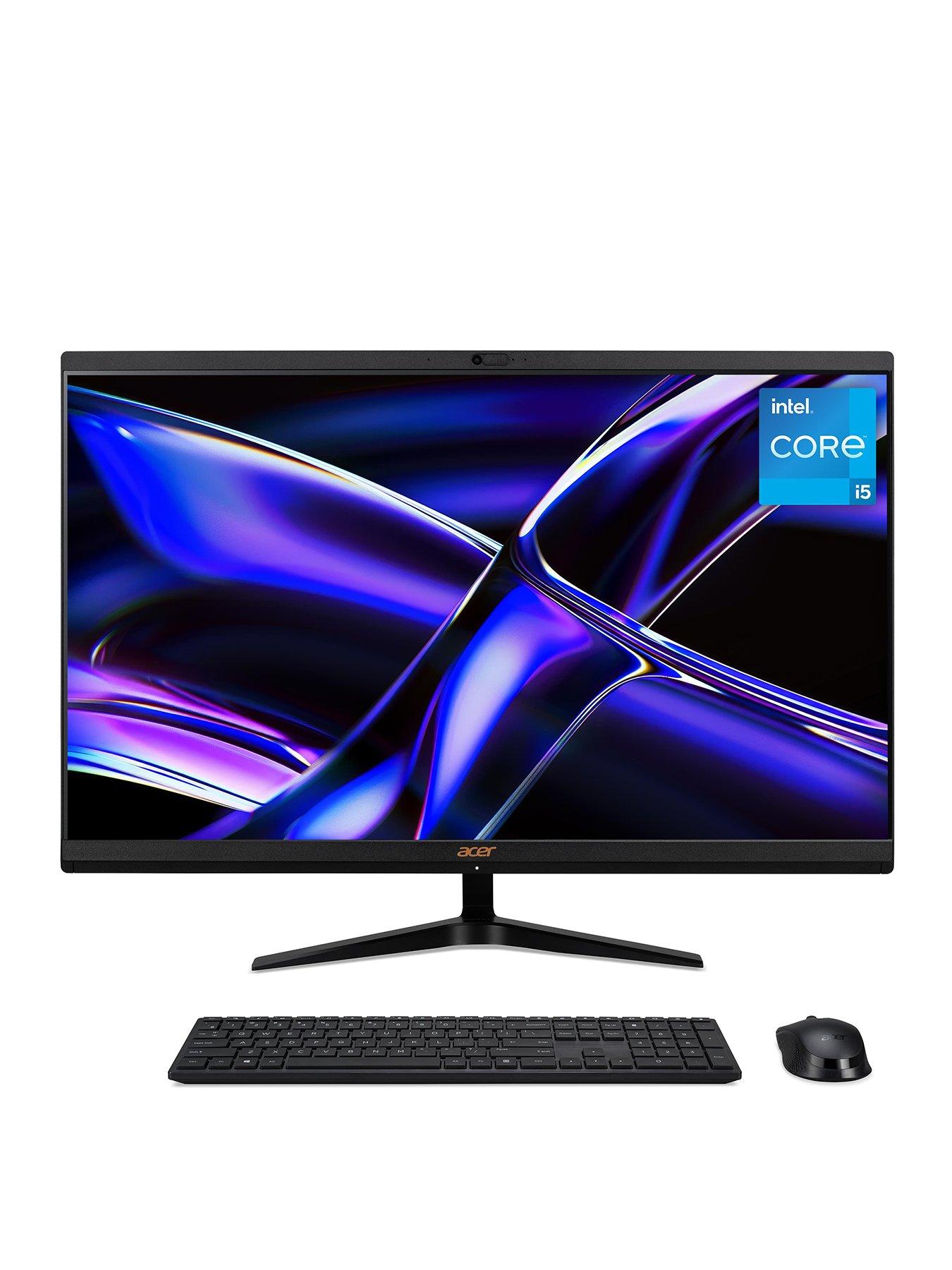 undefined Aspire - 27in - FHD All-In-One Desktop - Intel Core i5-12450H - 8GB RAM - 512GB SSD - White