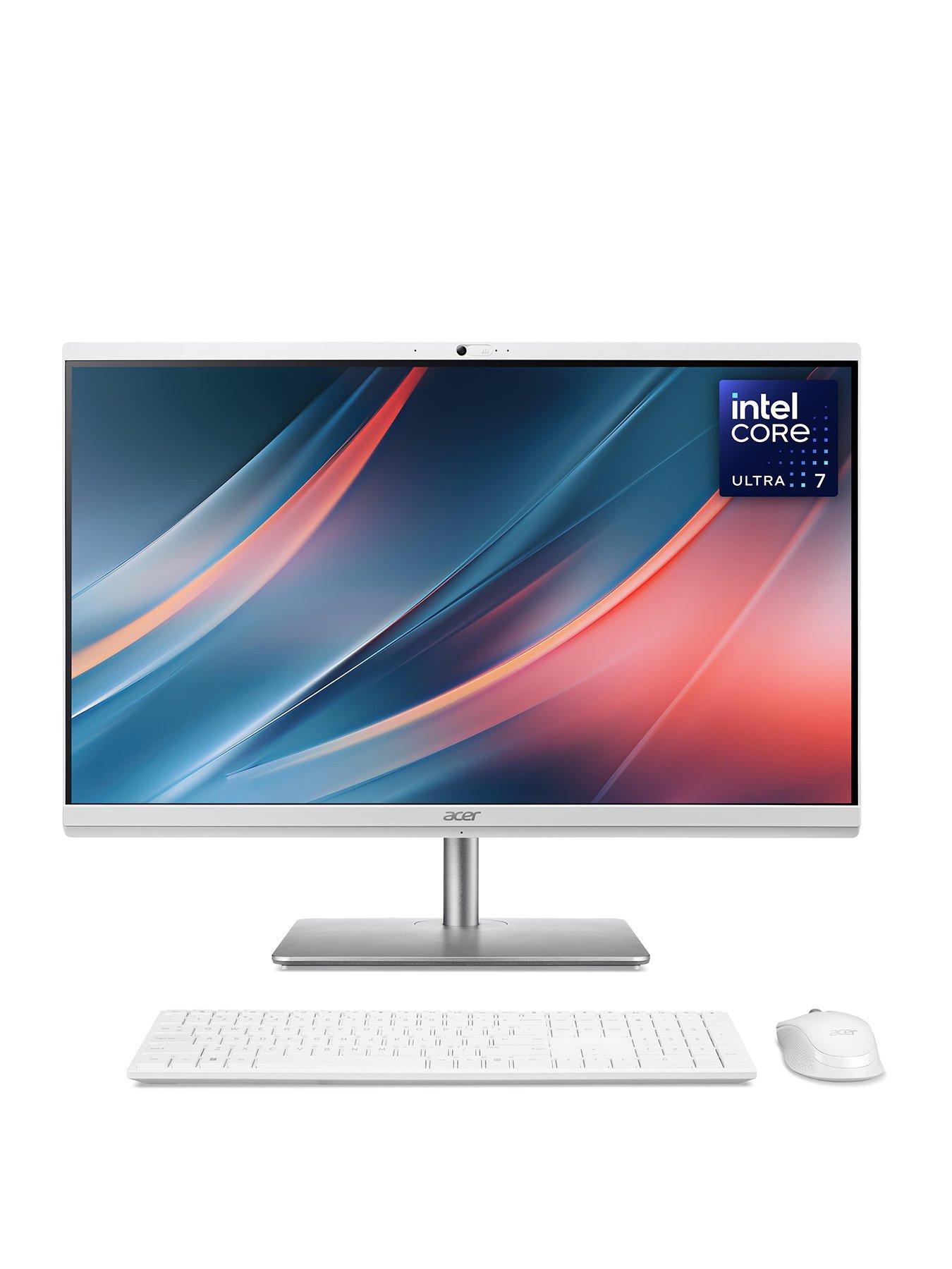 undefined Aspire - 27in - FHD All-In-One Desktop - Intel Core Ultra 7 - 16GB RAM - 1TB SSD - White