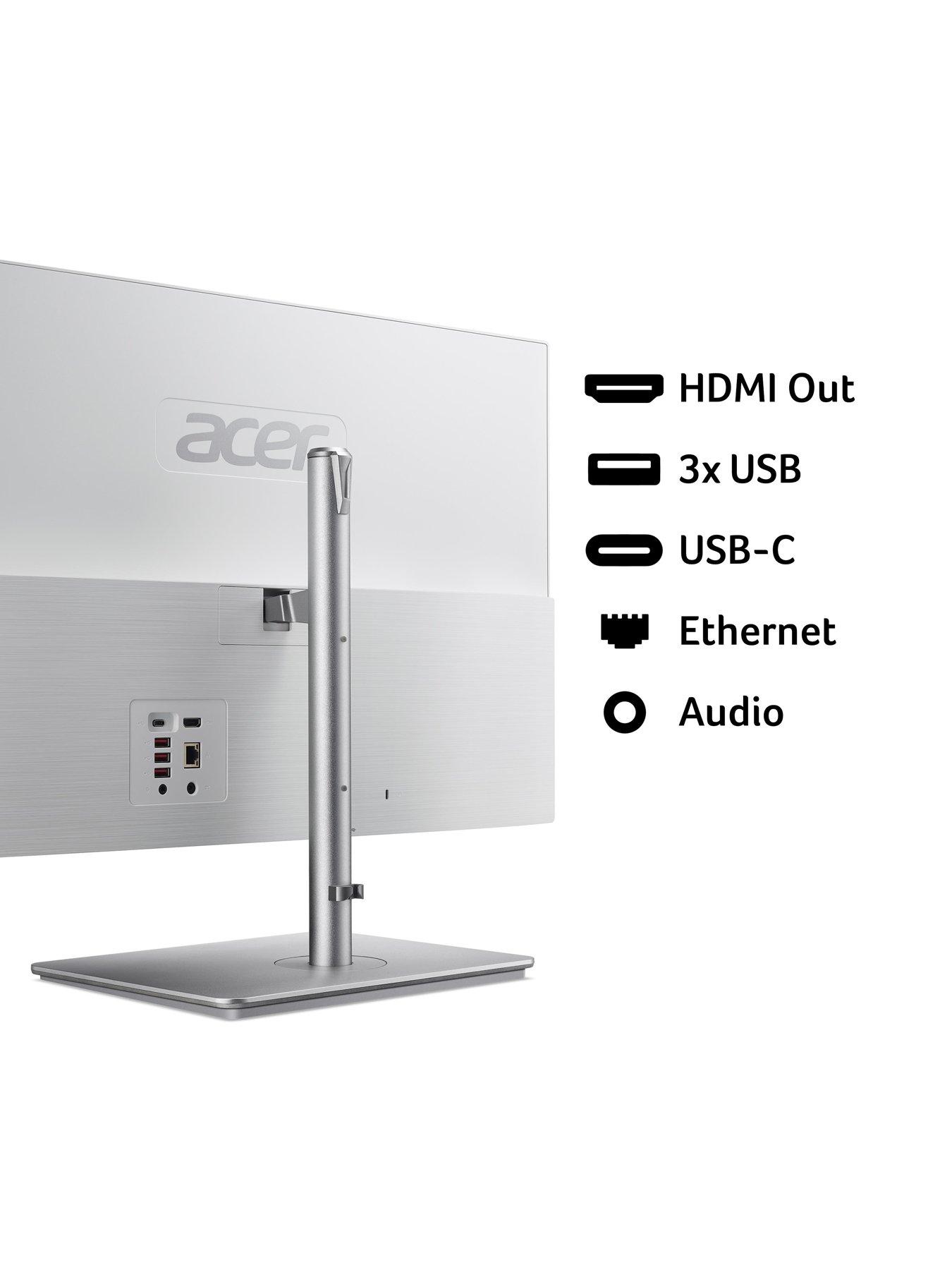 Image 6 of 8 of Acer Aspire - 27in - FHD All-In-One Desktop - Intel Core Ultra 7 - 16GB RAM - 1TB SSD - White