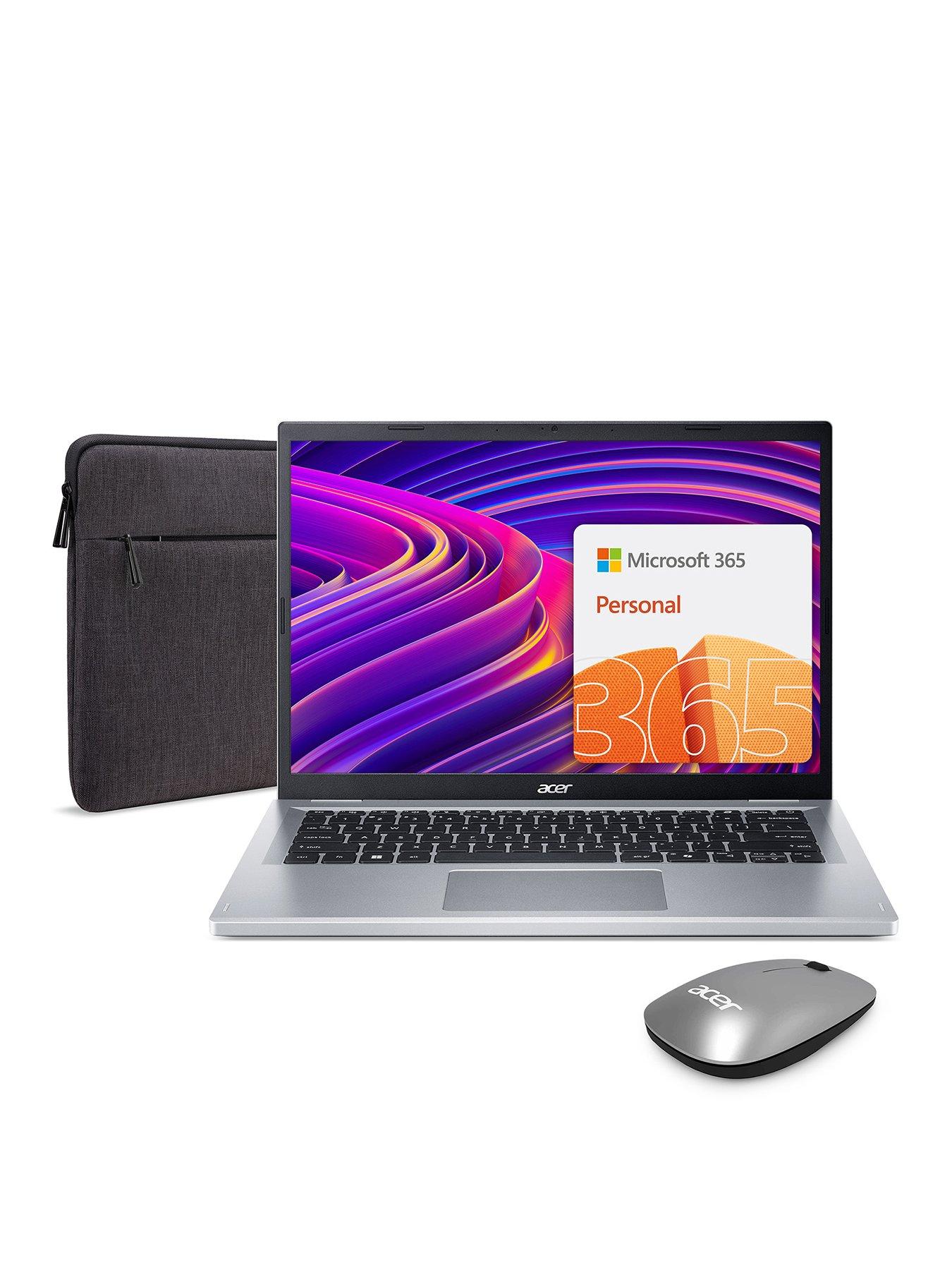 Acer Aspire Go 14 Laptop - 14in WUXGA, AMD Ryzen 3 7320U, 8GB RAM, 128GB SSD - Silver