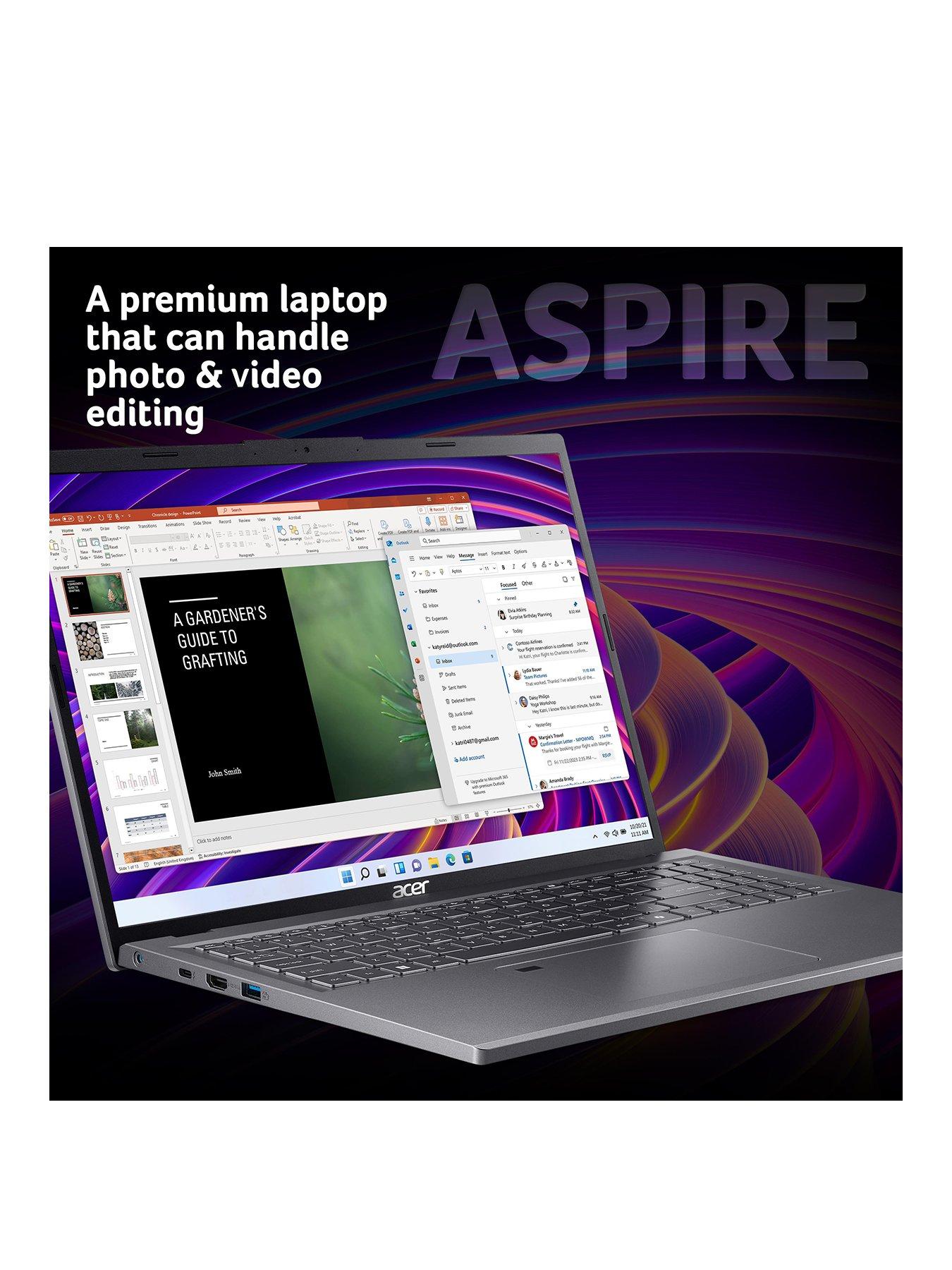 Image 2 of 8 of Acer Aspire 16 Laptop&nbsp;- 16in WUXGA IPS, Intel Core 5, RTX 2050,&nbsp;16GB RAM, 1TB SSD - Iron