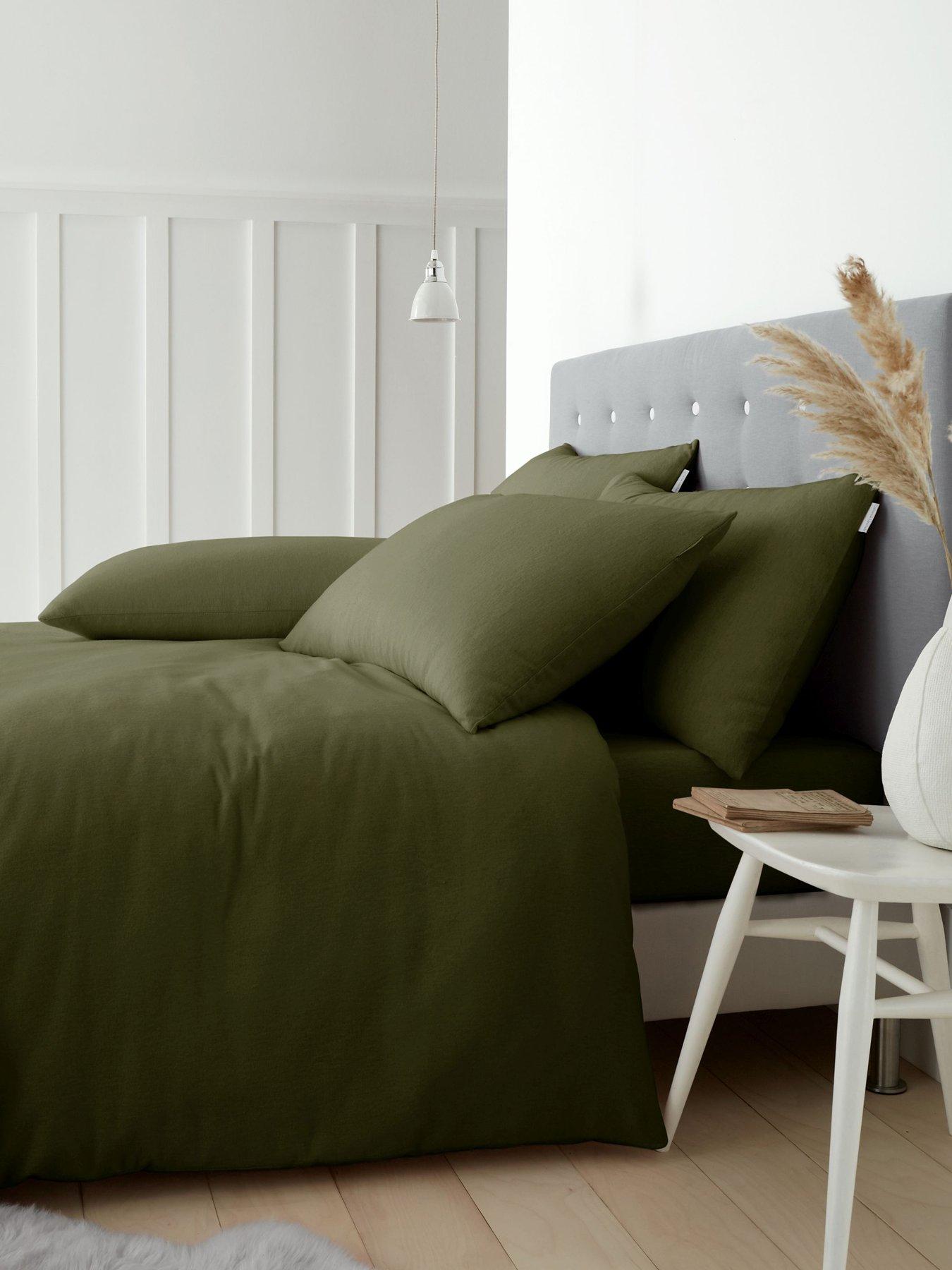 Product photograph of Catherine Lansfield Brushed Cotton Duvet Set- Double from very.co.uk