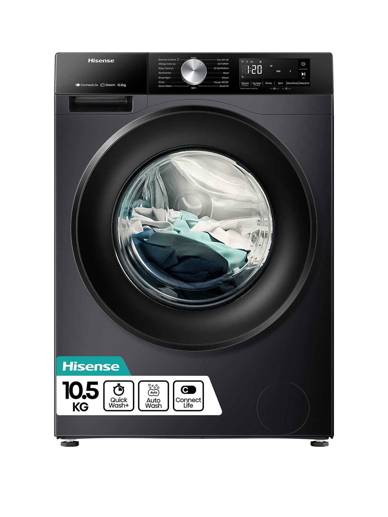 undefined 3S Series WF3S1043BB3 WiFi-enabled 10 kg 1400 Spin Washing Machine - Black