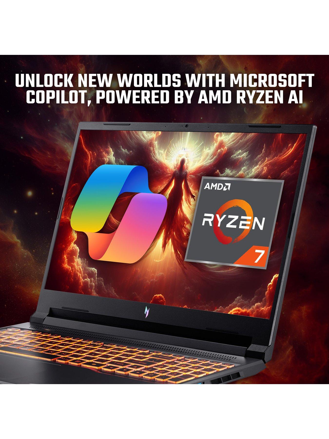 Image 6 of 8 of Acer Nitro V16 Gaming Laptop - 16in WUXGA 165Hz,&nbsp;GeForce RTX 3050,&nbsp;AMD Ryzen 7 8845HS,&nbsp;16GB RAM,&nbsp;512GB SSD -&nbsp;Black