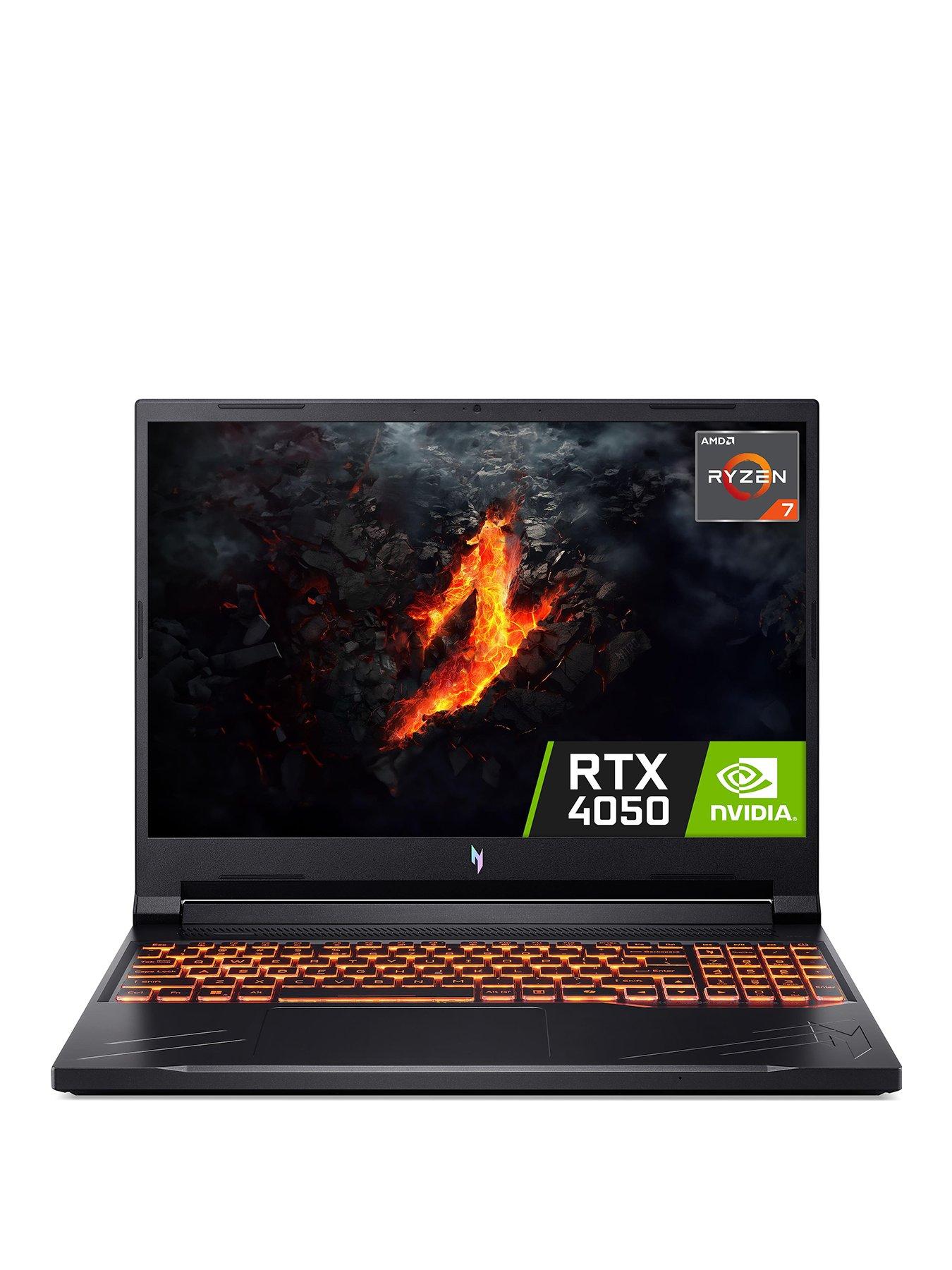 Image of Acer Nitro V 16 Gaming Laptop - 16in FHD+, GeForce RTX 4050, AMD Ryzen 7 8845HS, 16GB RAM, 512GB SSD - Black