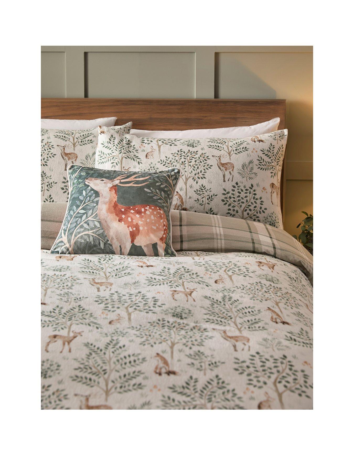 Image 2 of 5 of Dreams & Drapes D&amp;D Forest Animals 100% Brushed Cotton Duvet Set