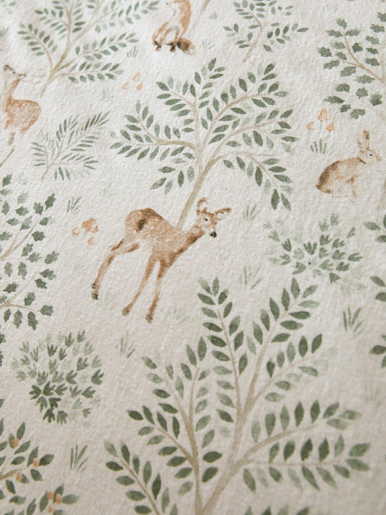 Image 3 of 5 of Dreams & Drapes D&amp;D Forest Animals 100% Brushed Cotton Duvet Set
