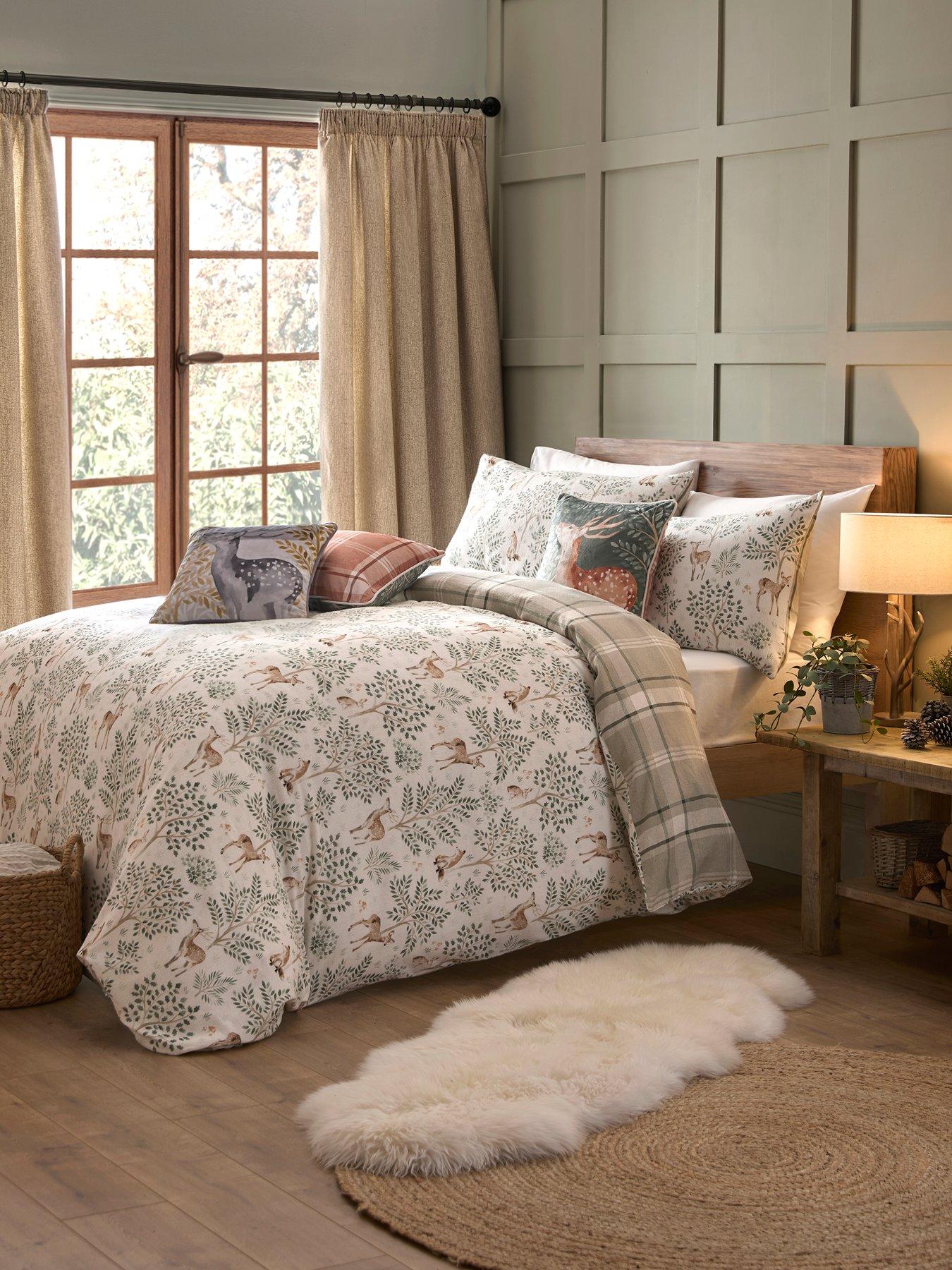 Image 5 of 5 of Dreams & Drapes D&amp;D Forest Animals 100% Brushed Cotton Duvet Set