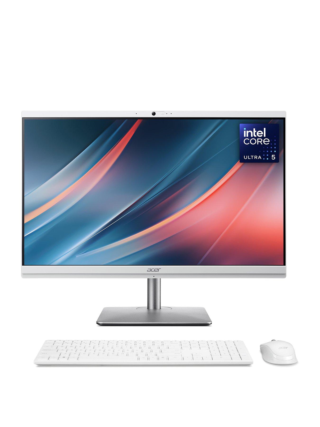 undefined Aspire - 23.8in - FHD All-In-One Desktop - Intel Core Ultra 5 - 16GB RAM - 1TB SSD - White