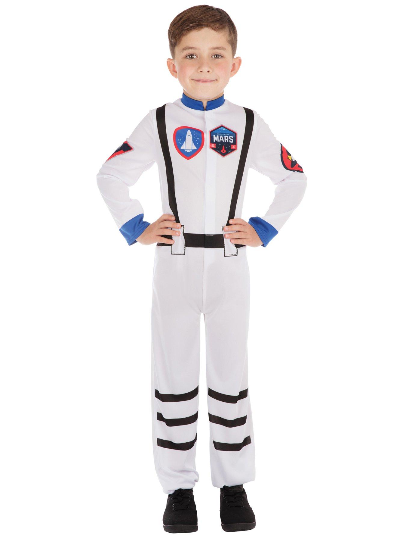 Image 1 of 6 of Children's Astronaut Costume White Jumpsuit