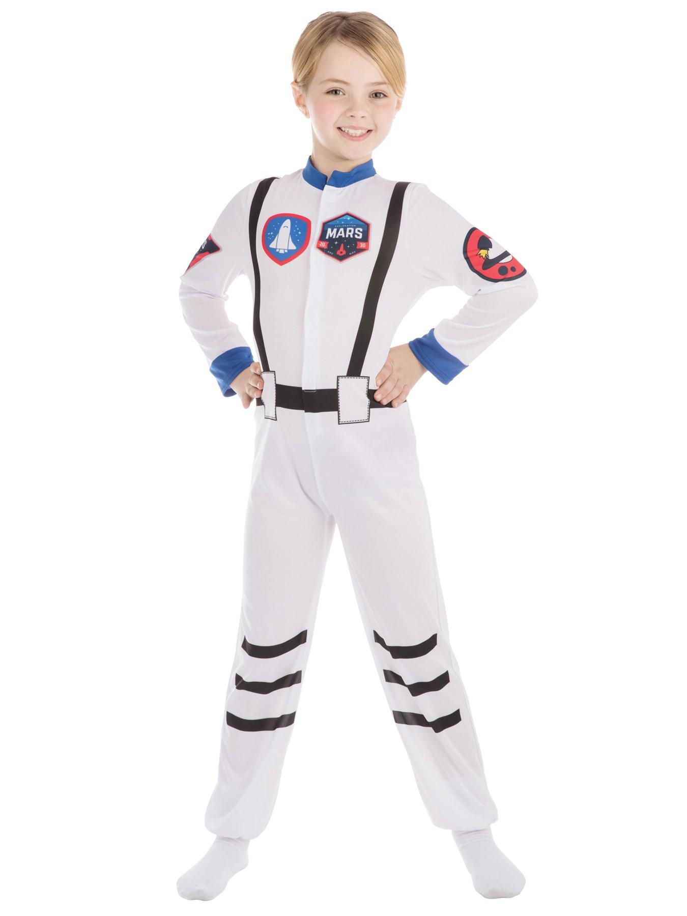 Image 4 of 6 of Children's Astronaut Costume White Jumpsuit