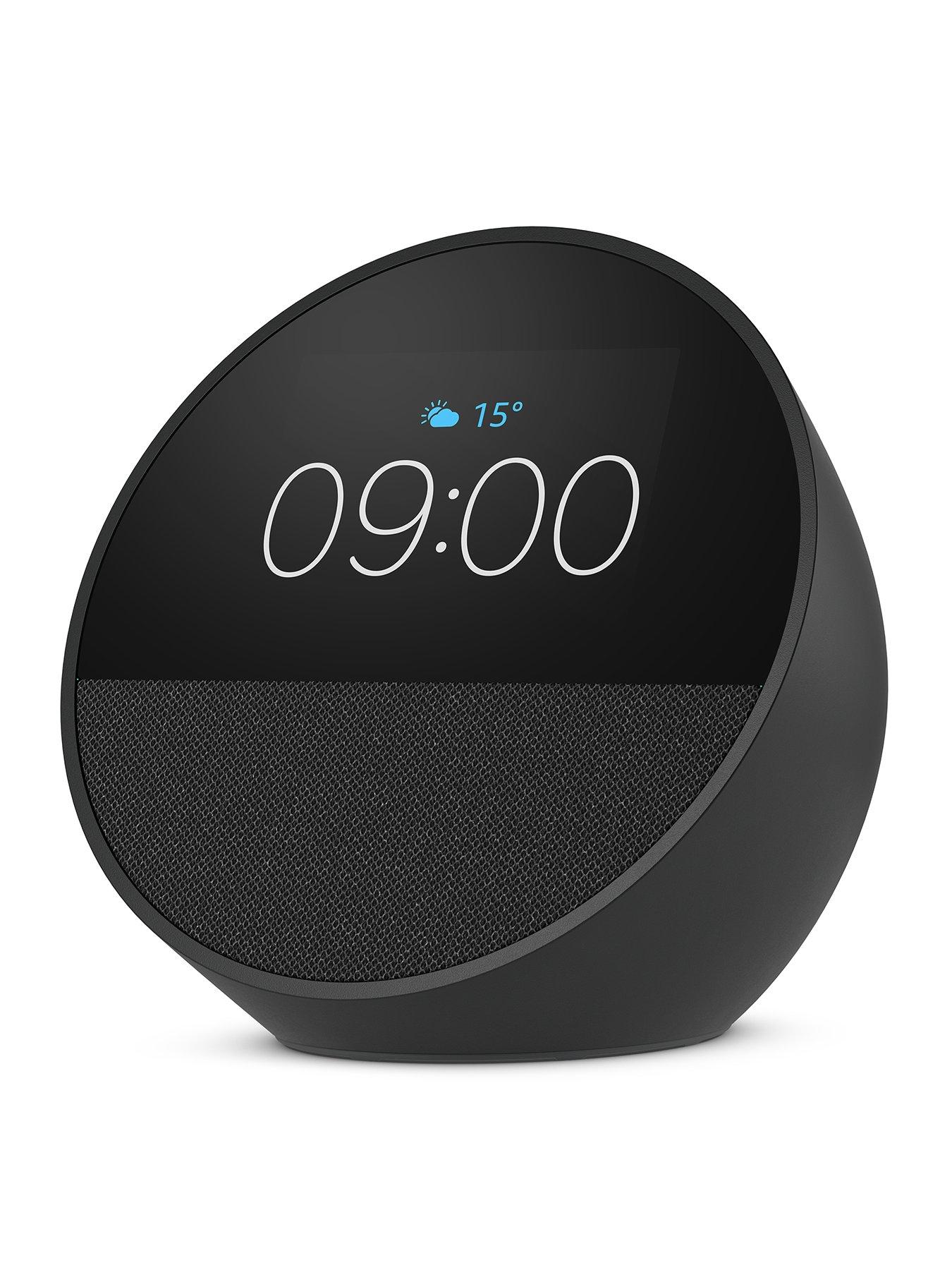 Image 1 of 7 of Amazon Amazon Echo Spot Alarm Clock with Alexa - Black