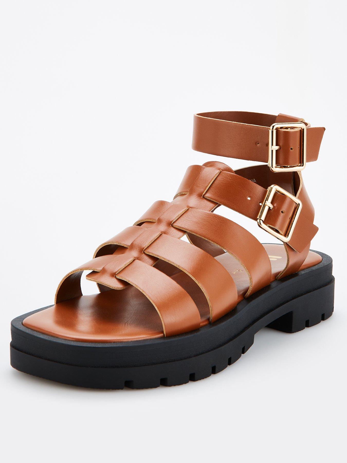 V by Very Gladiator Chunky Sandal Tan Very