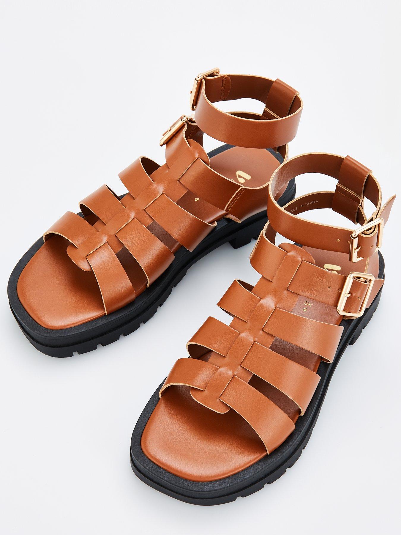 V by Very Gladiator Chunky Sandal Tan Very