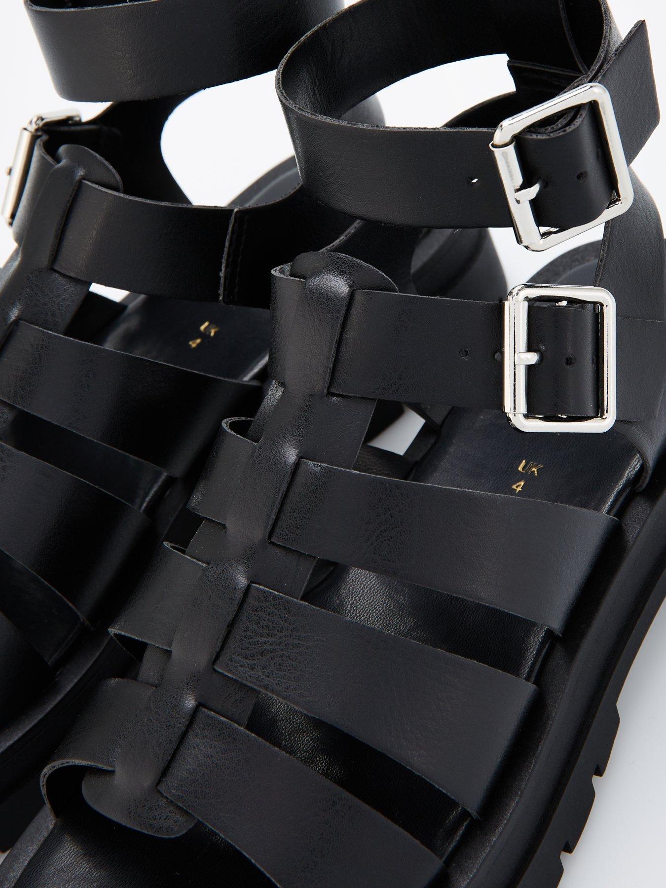 Studded Dr Marten Sandals V By Very Gladiator Chunky Sandal Black Very