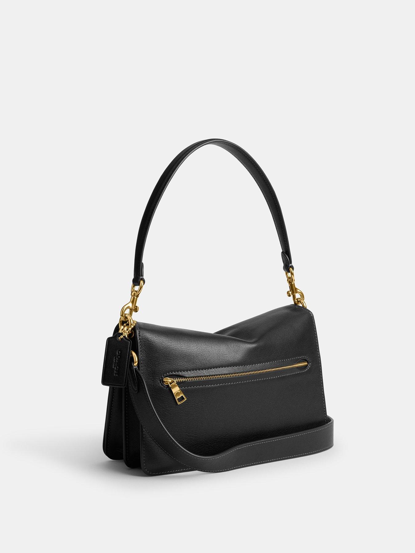 Image 2 of 5 of COACH Soft Grain Leather Chain Tabby Shoulder Bag With Chain - Black