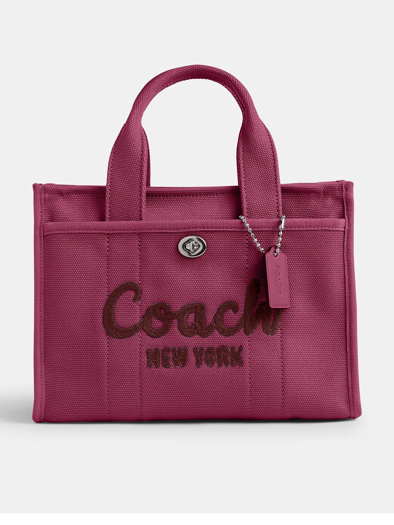 COACH Cargo Medium Tote Bag Peach Pink Very