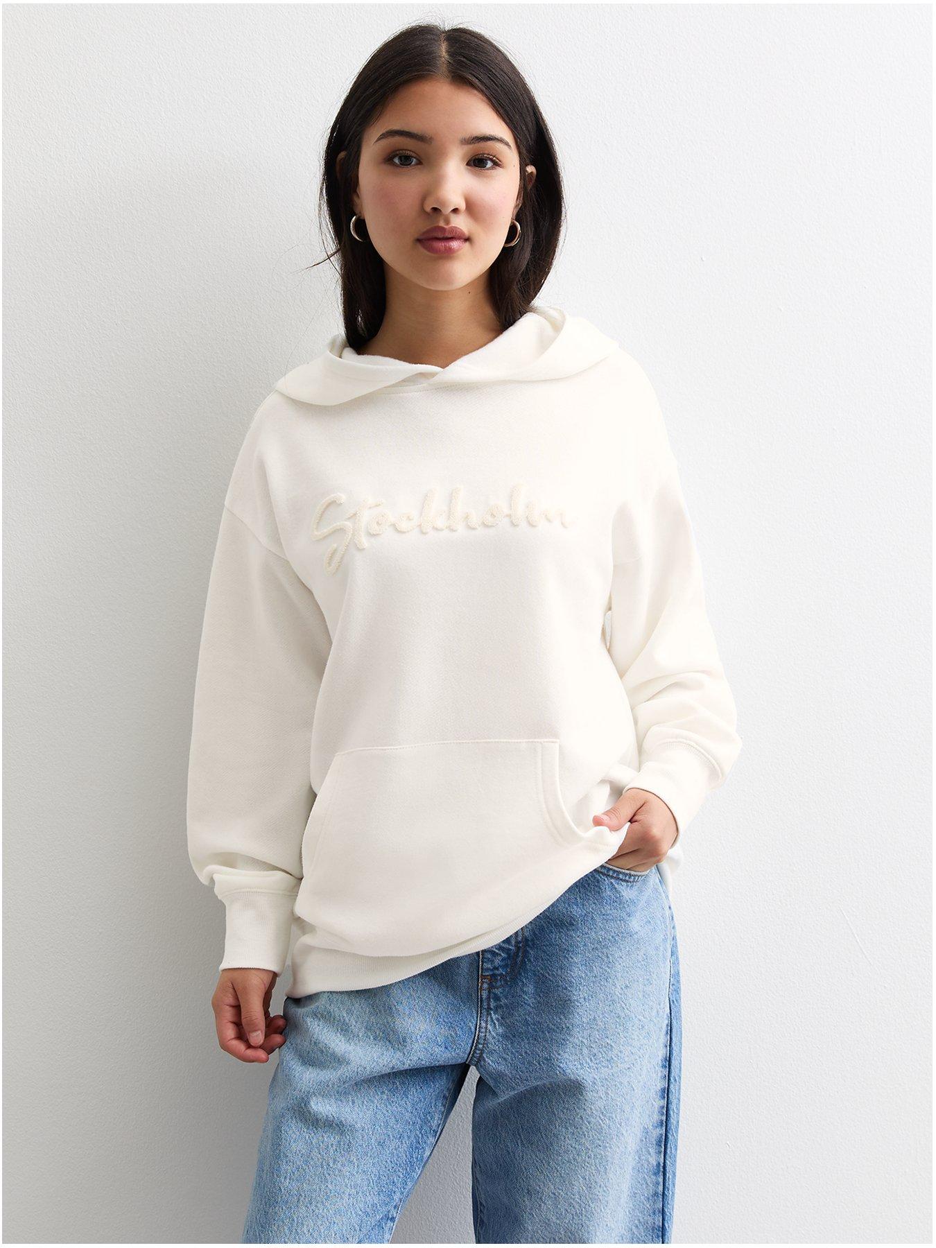 New Look 915 Girls Cream Stockholm Hoodie Very
