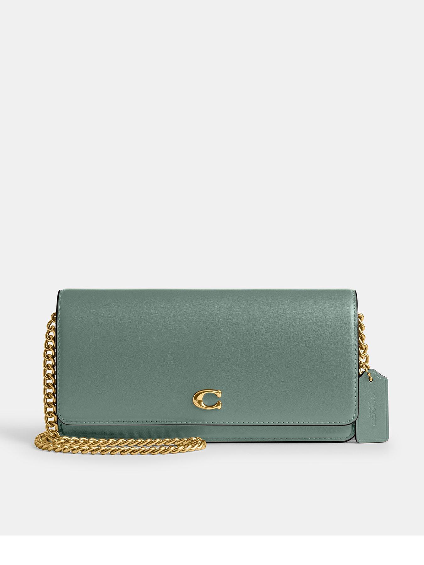 undefined Evie Leather Long Wallet With Chain