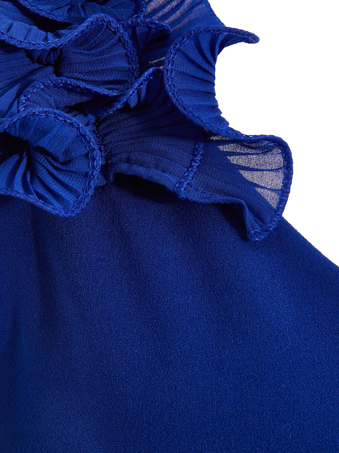 Royal Blue Ruffle Wrap Skirt main image 1