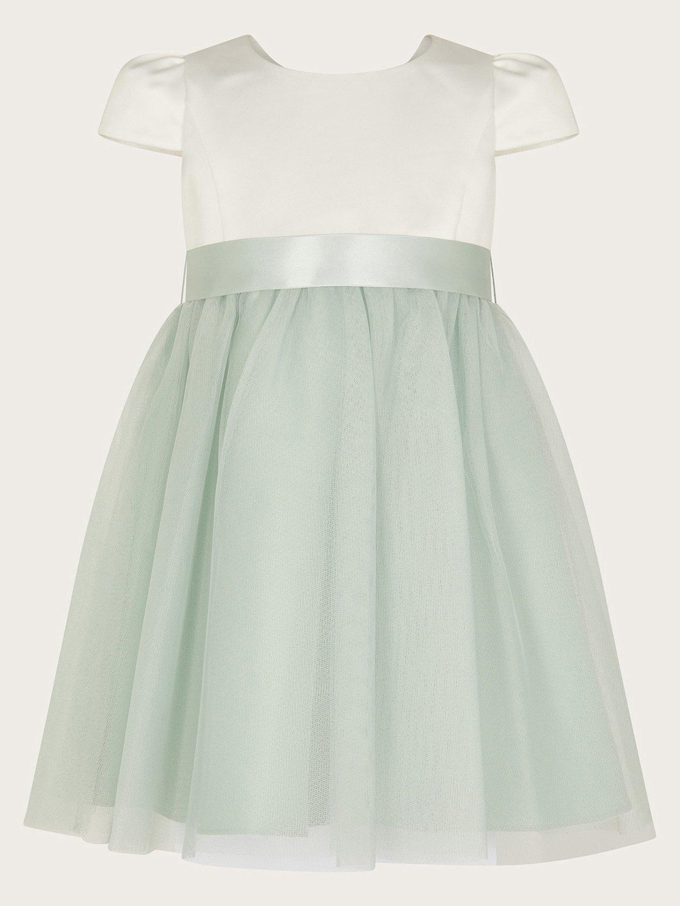 undefined Baby Girls Tulle Bridesmaid Dress - Green