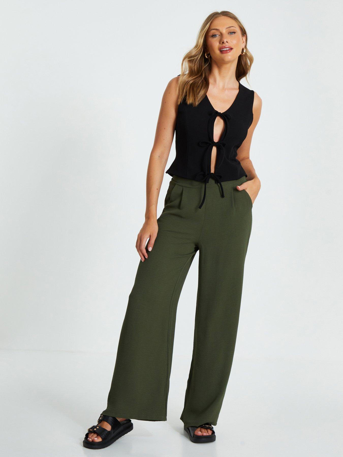 Quiz crepe trousers best sale