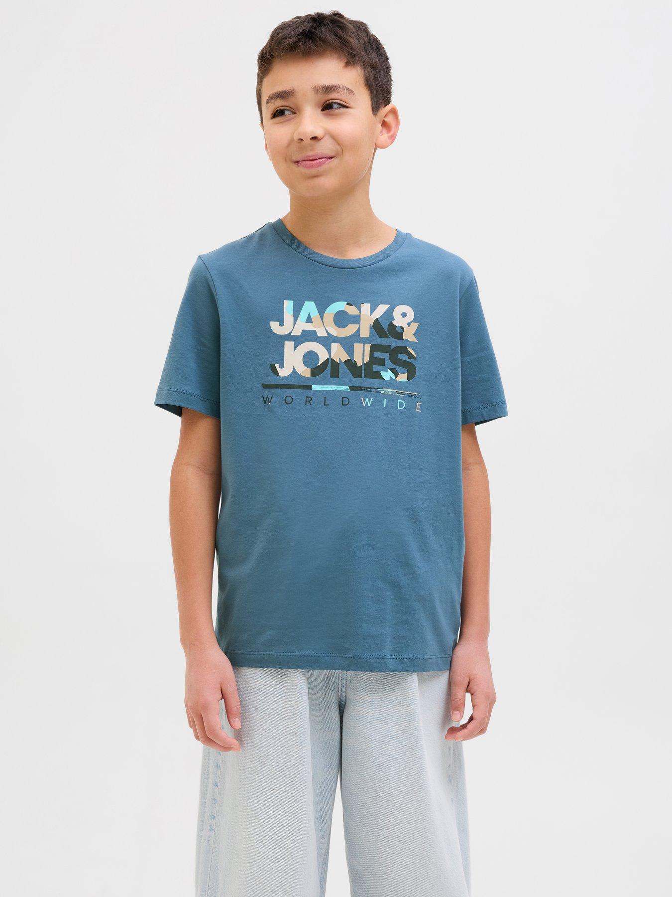 undefined Boys Luke Short Sleeve T-Shirt - Blue