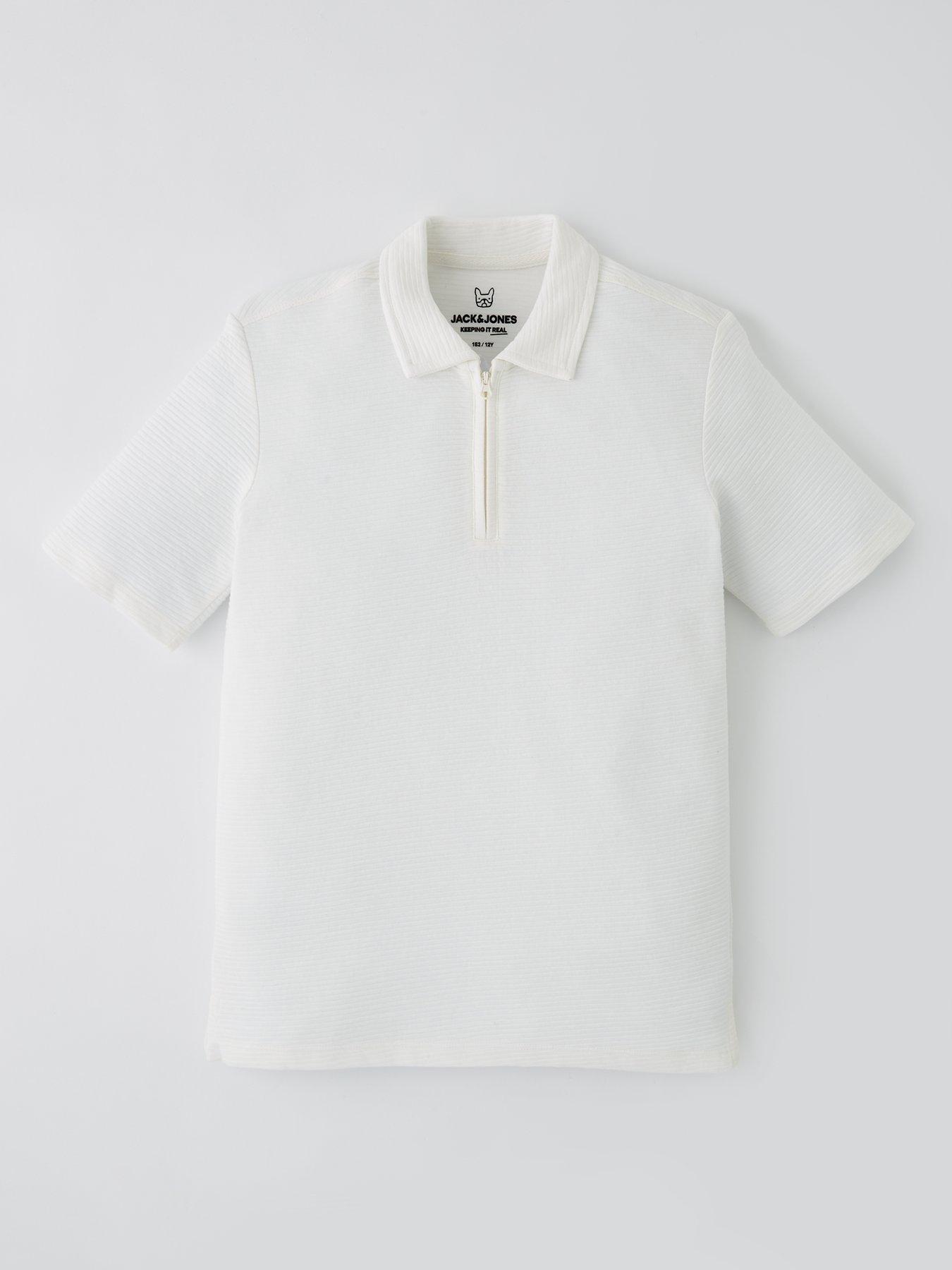 undefined Boys Benja Polo Top - Cream